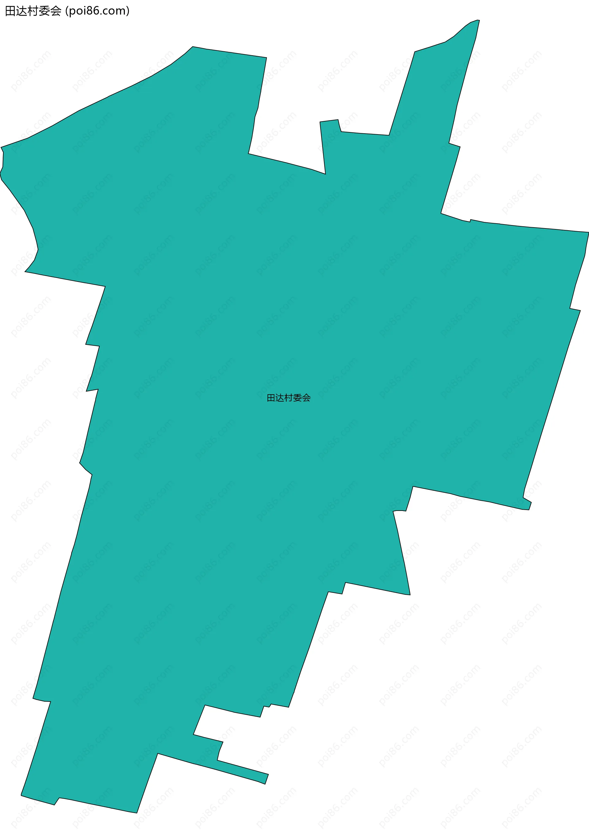 田达村委会边界地图