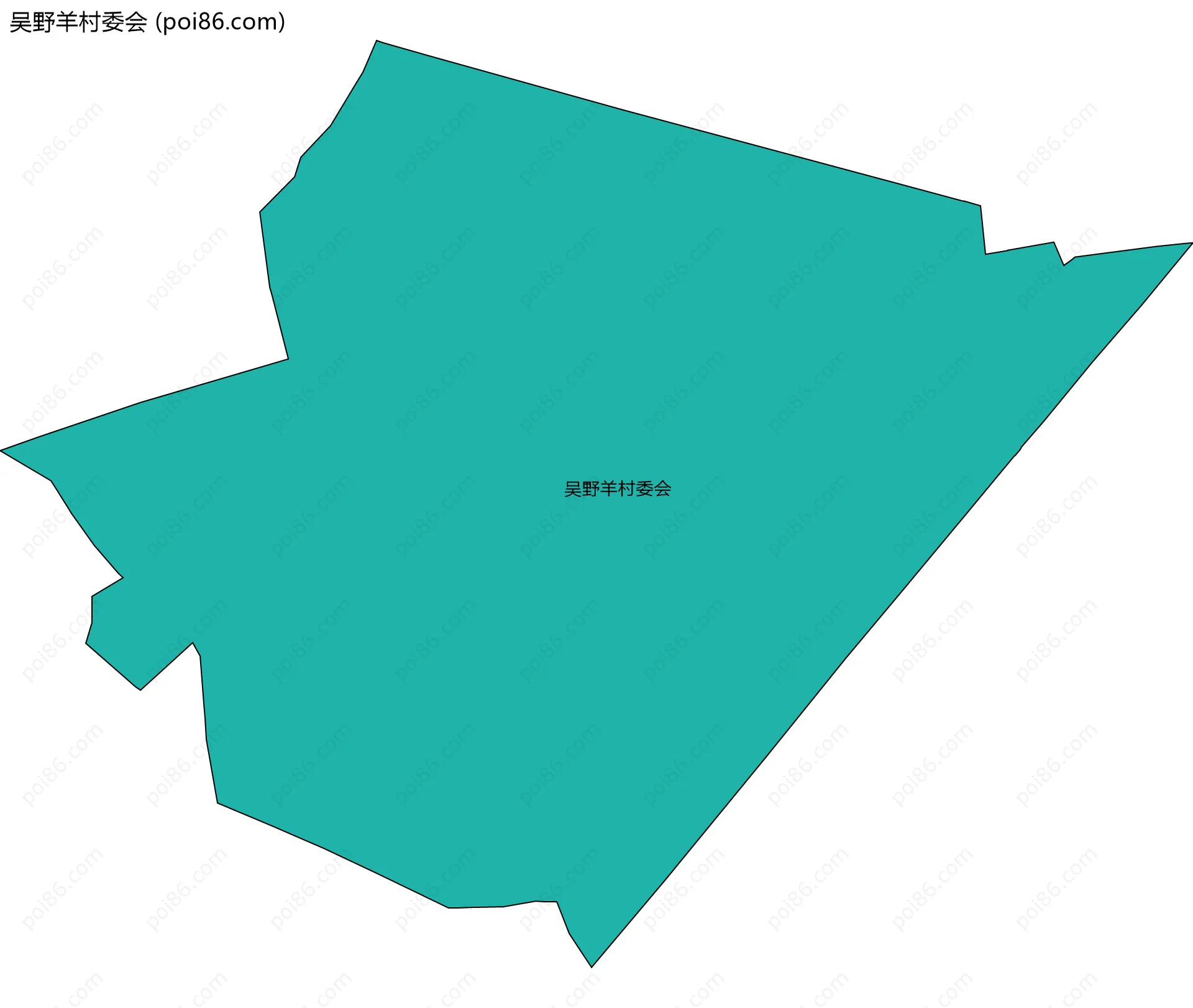 吴野羊村委会边界地图