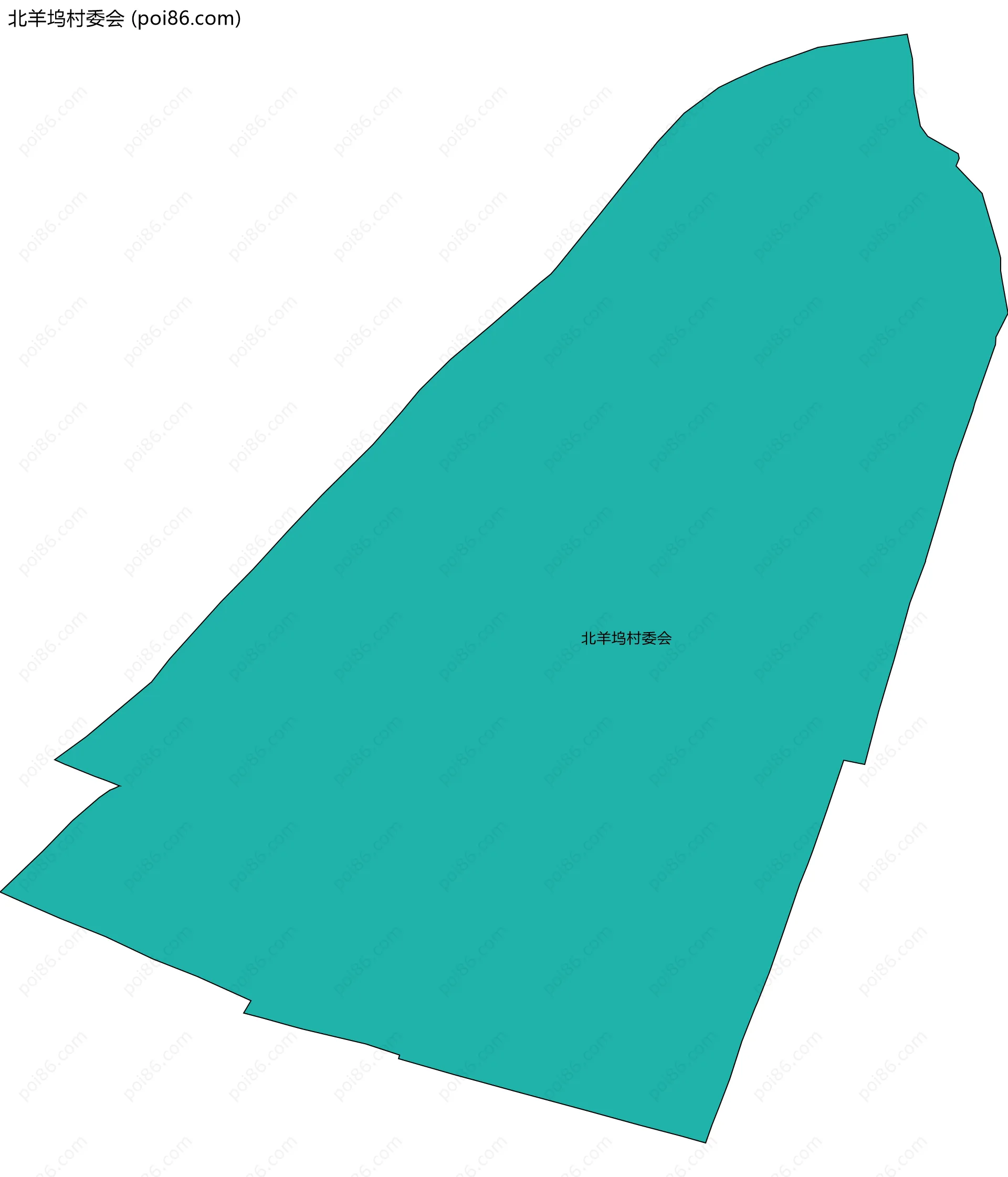 北羊坞村委会边界地图