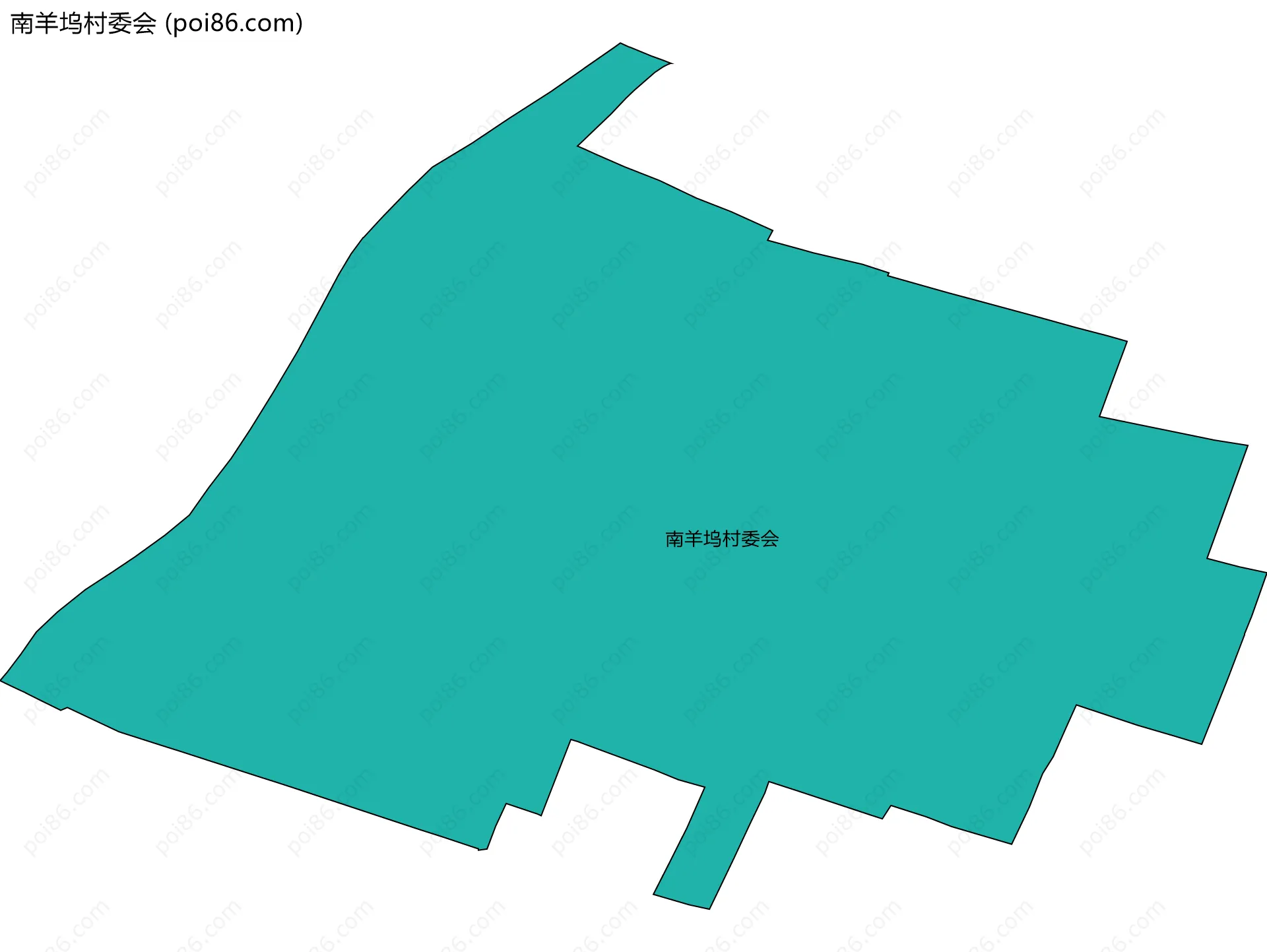 南羊坞村委会边界地图