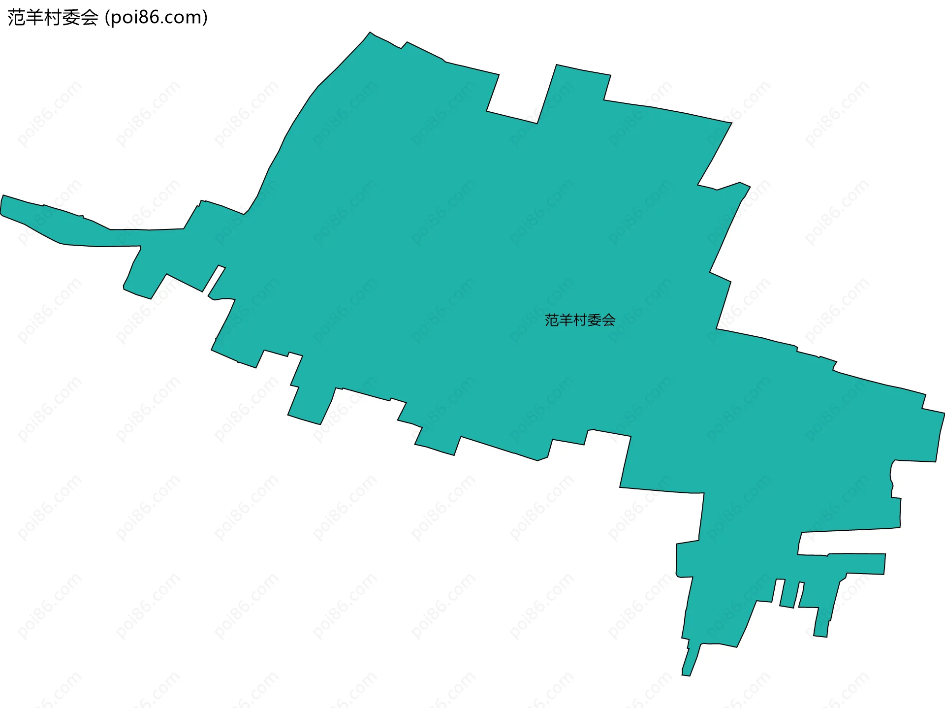 范羊村委会边界地图