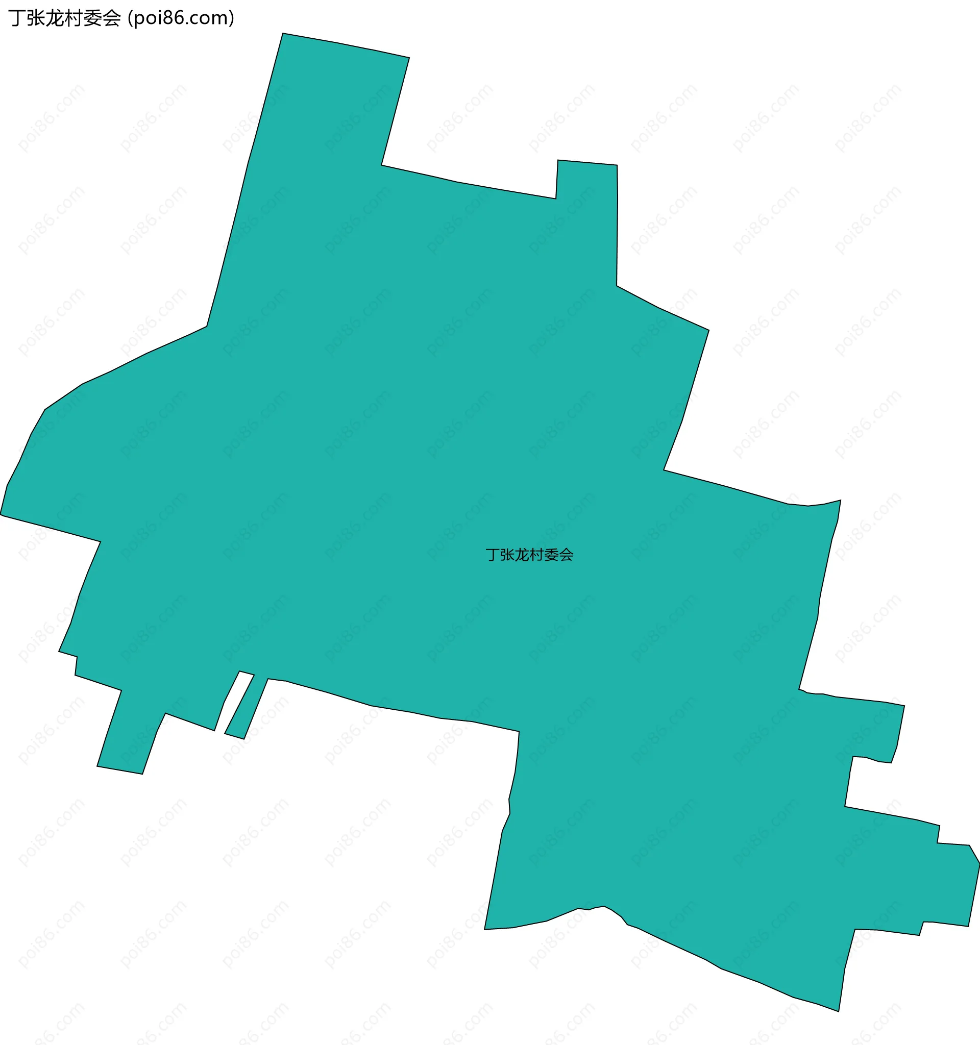 丁张龙村委会边界地图
