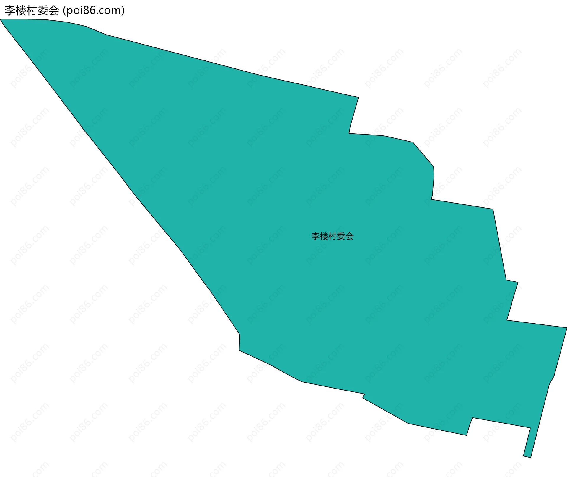 李楼村委会边界地图
