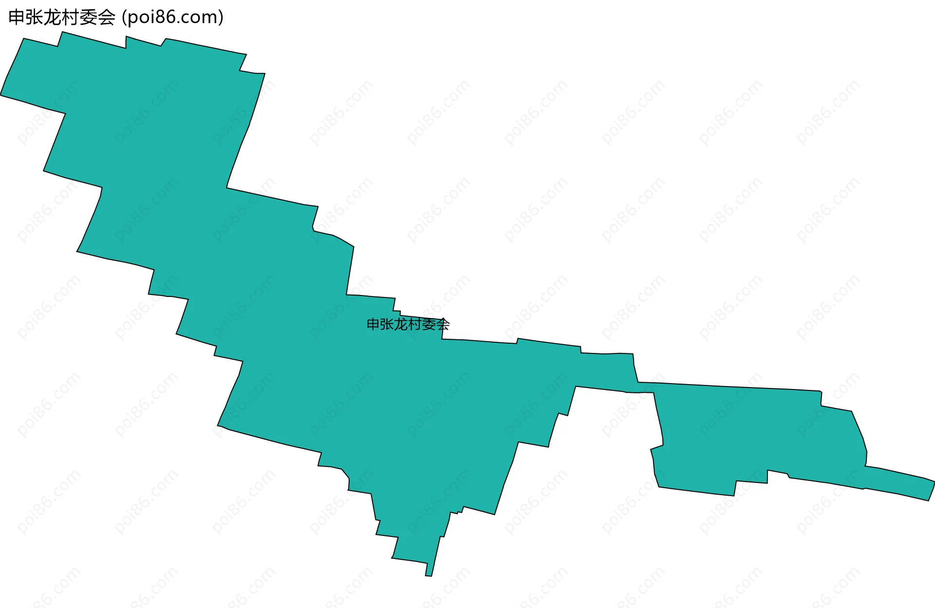 申张龙村委会边界地图