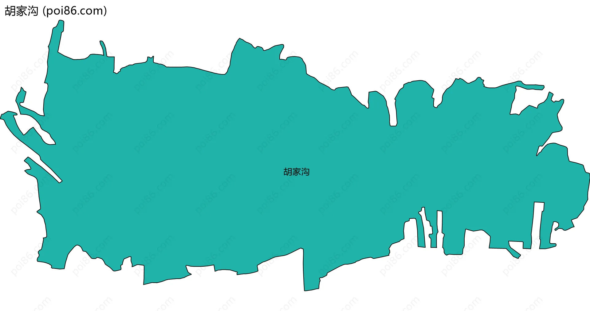 胡家沟边界地图