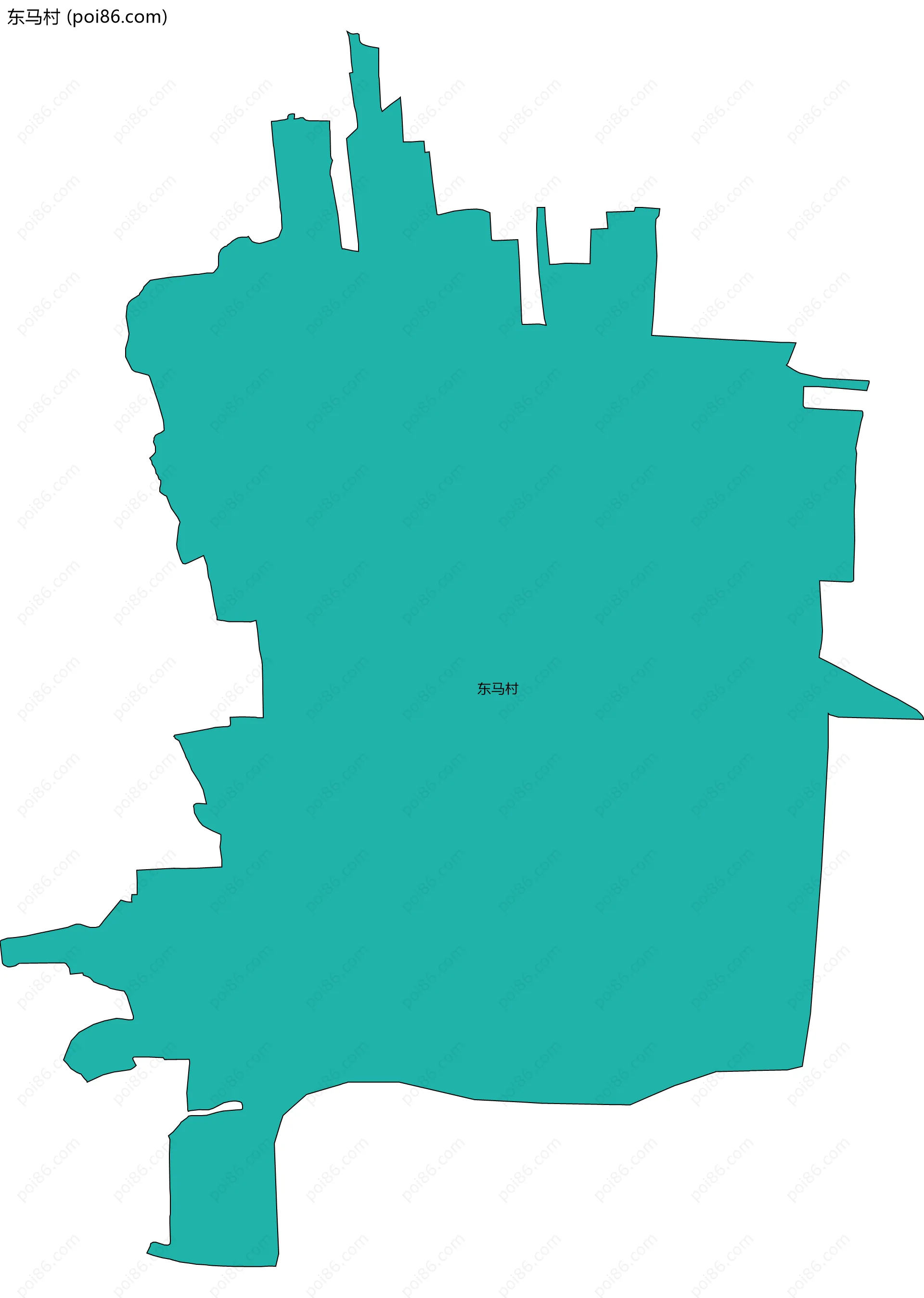 东马村边界地图