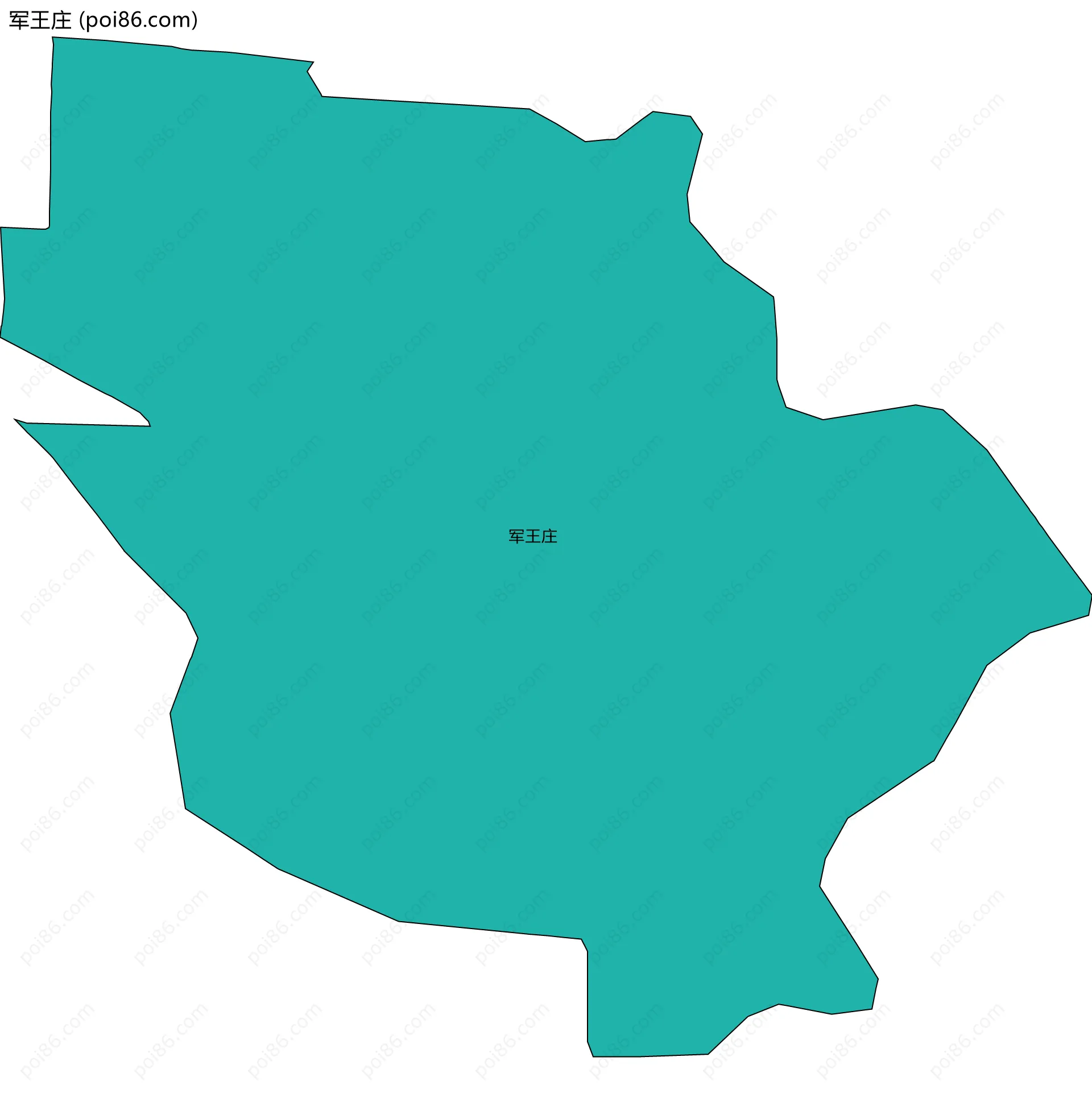 军王庄边界地图