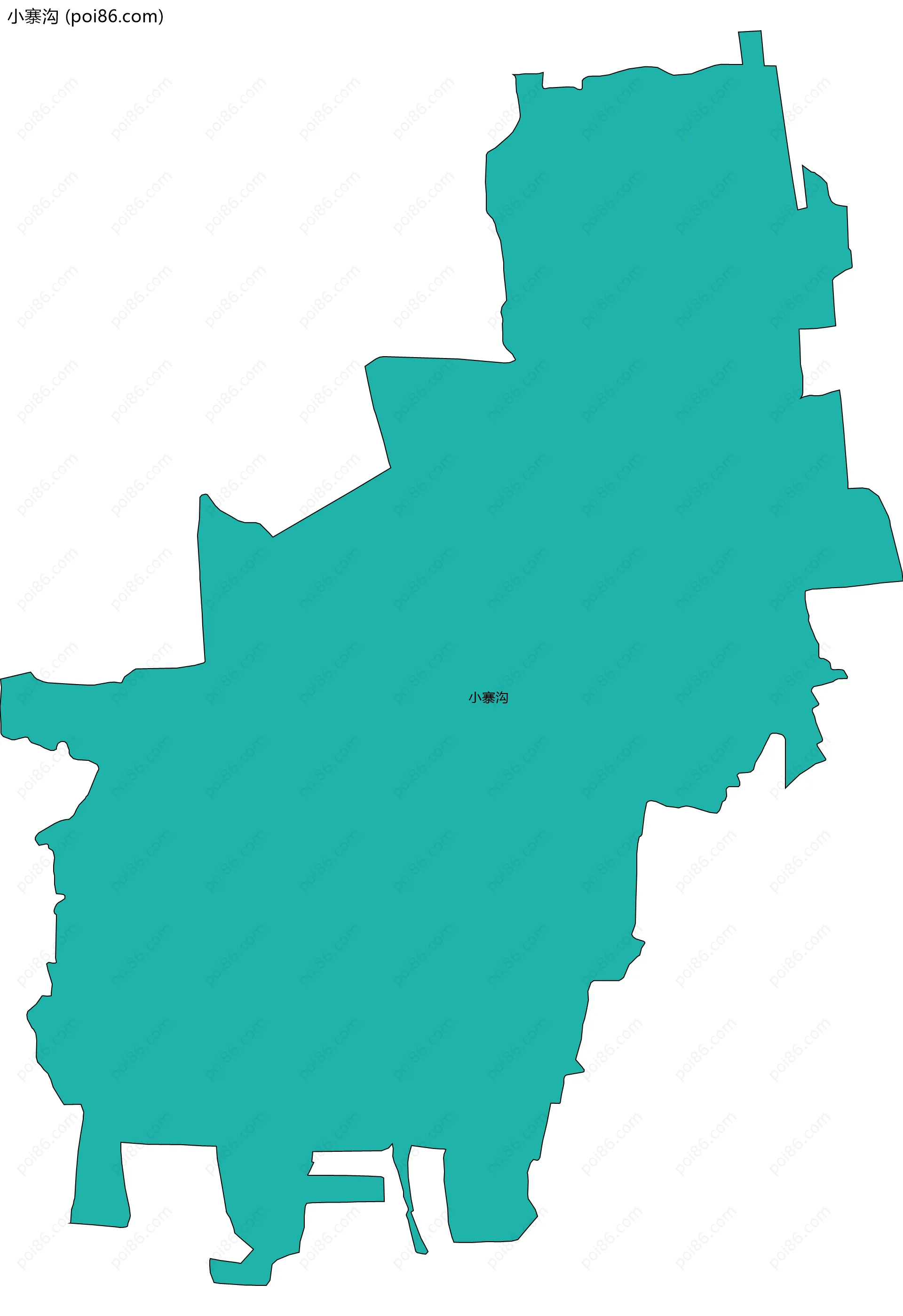 小寨沟边界地图