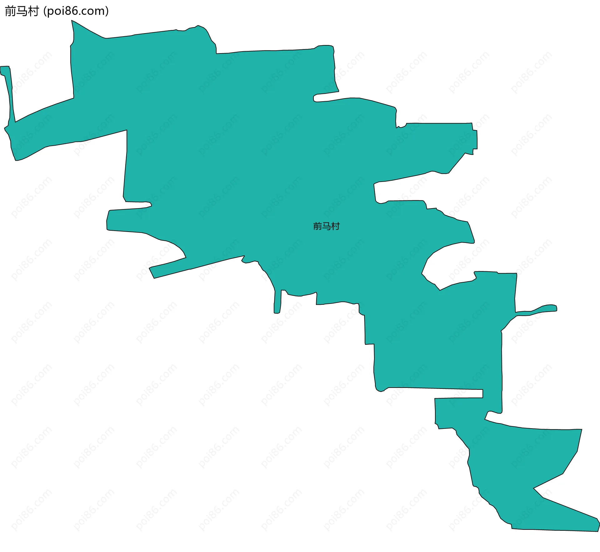 前马村边界地图