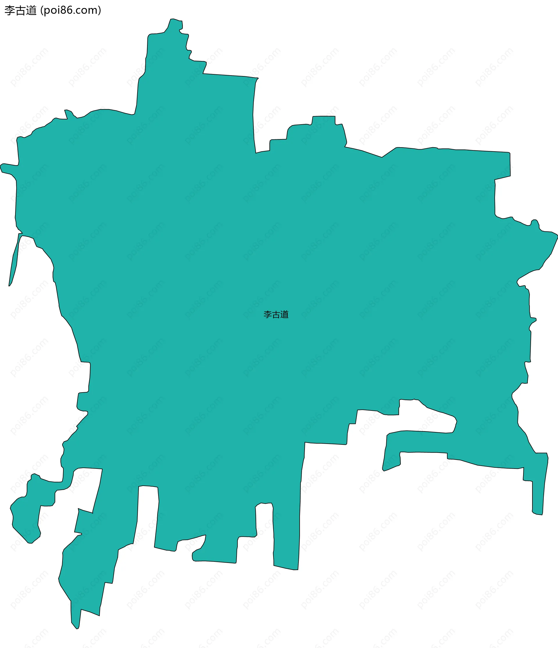 李古道边界地图