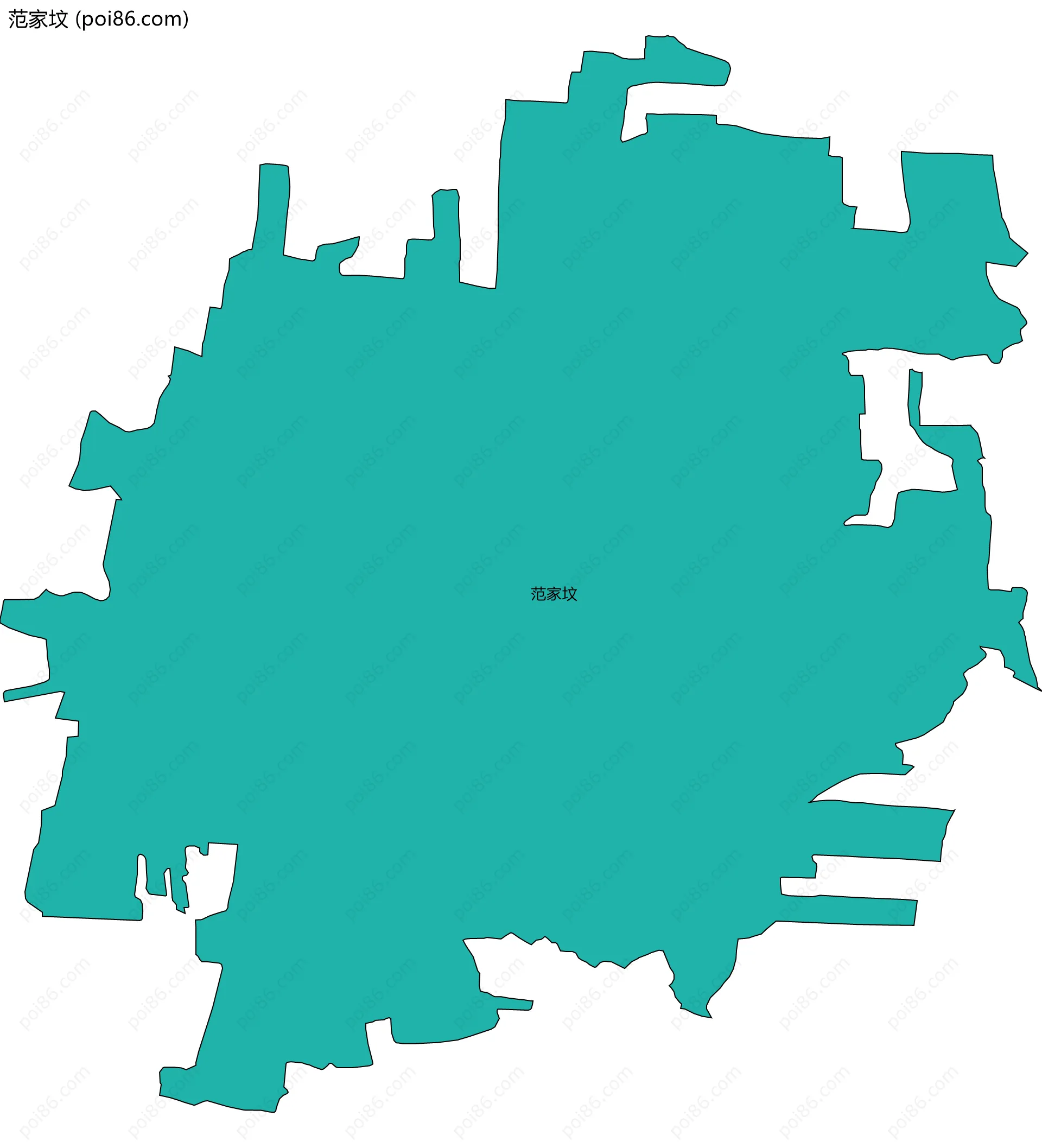 范家坟边界地图