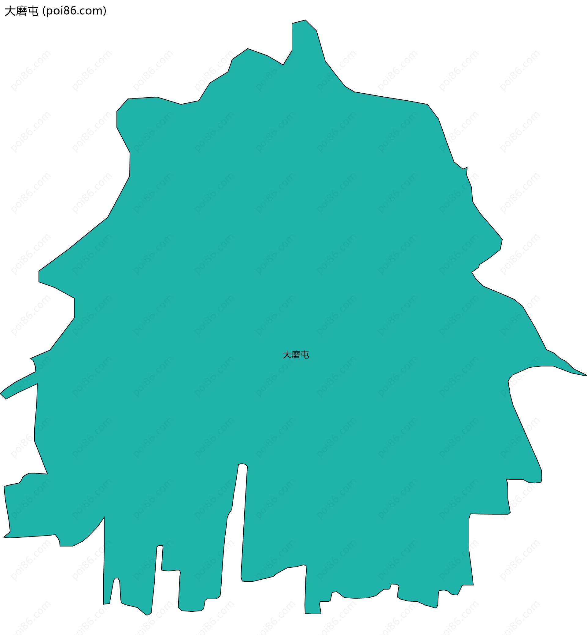 大磨屯边界地图