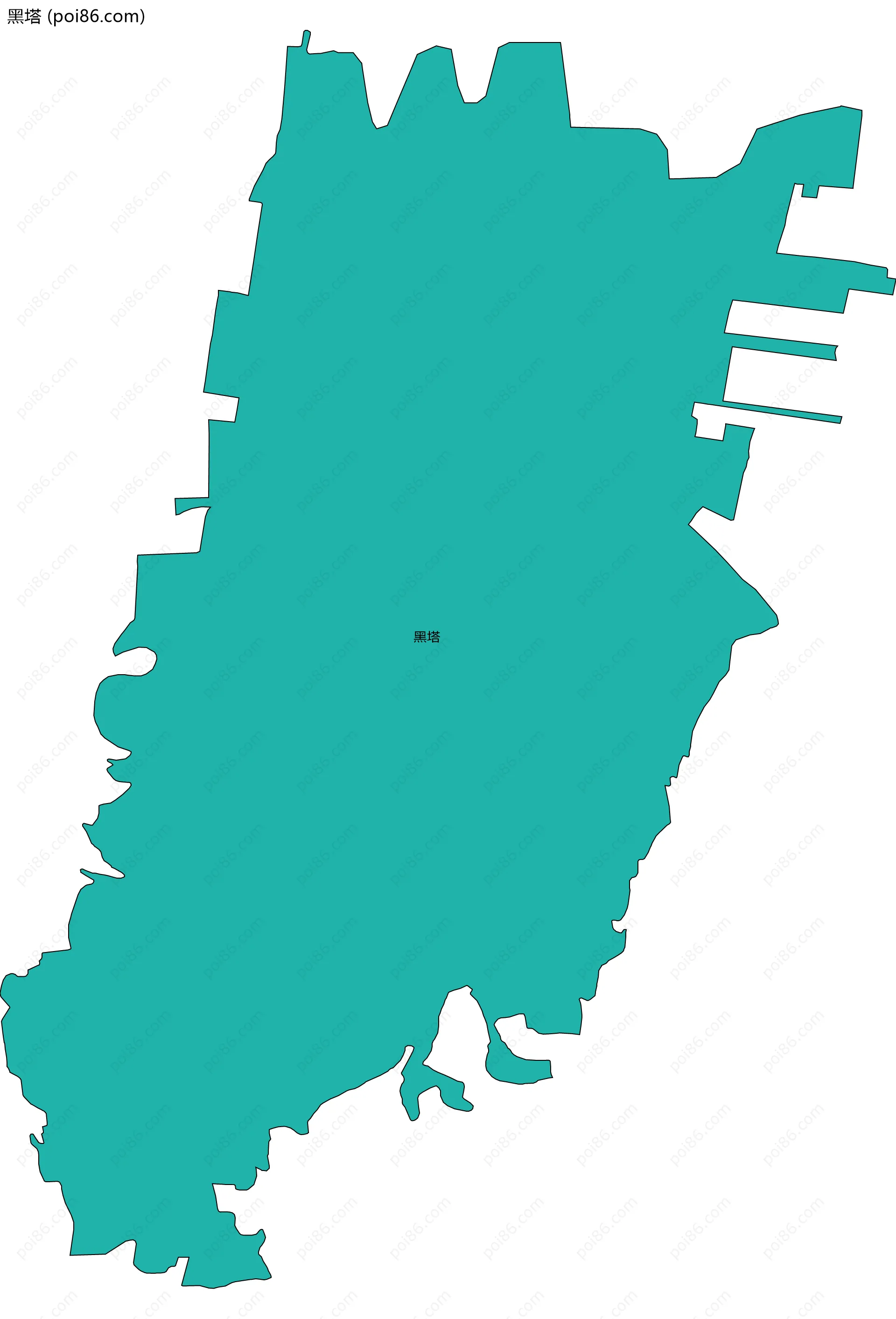 黑塔边界地图