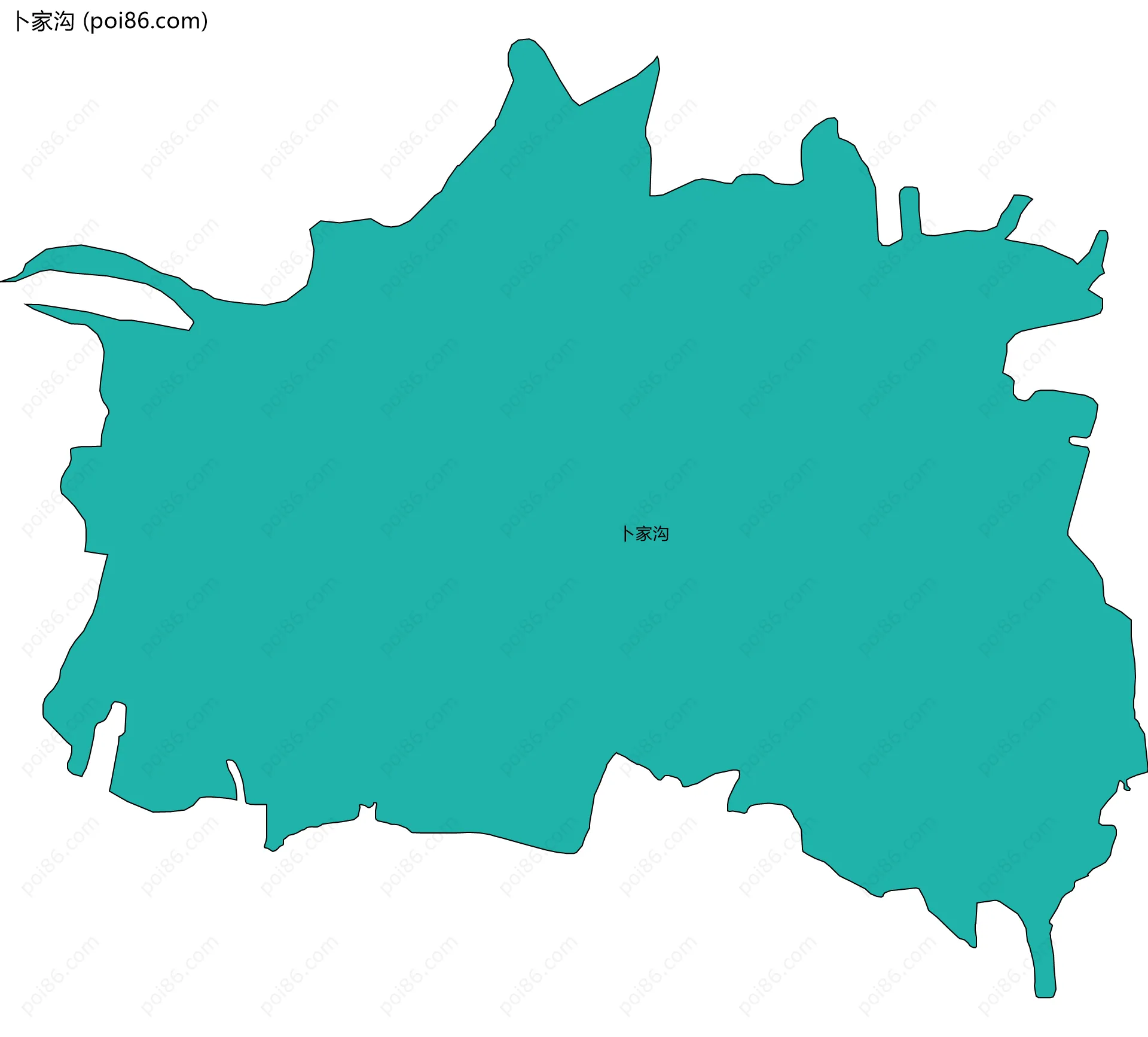 卜家沟边界地图