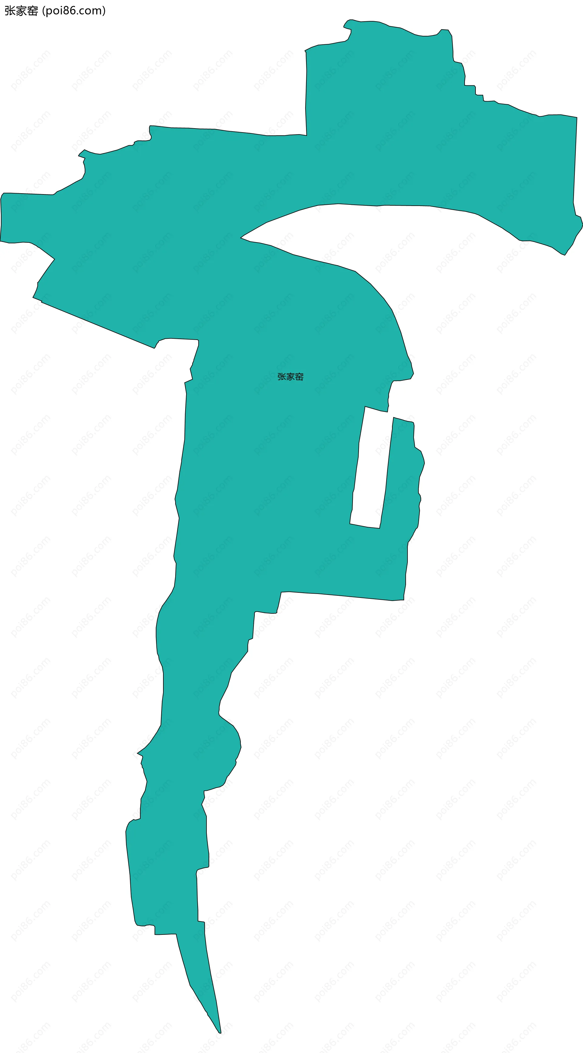 张家窑边界地图