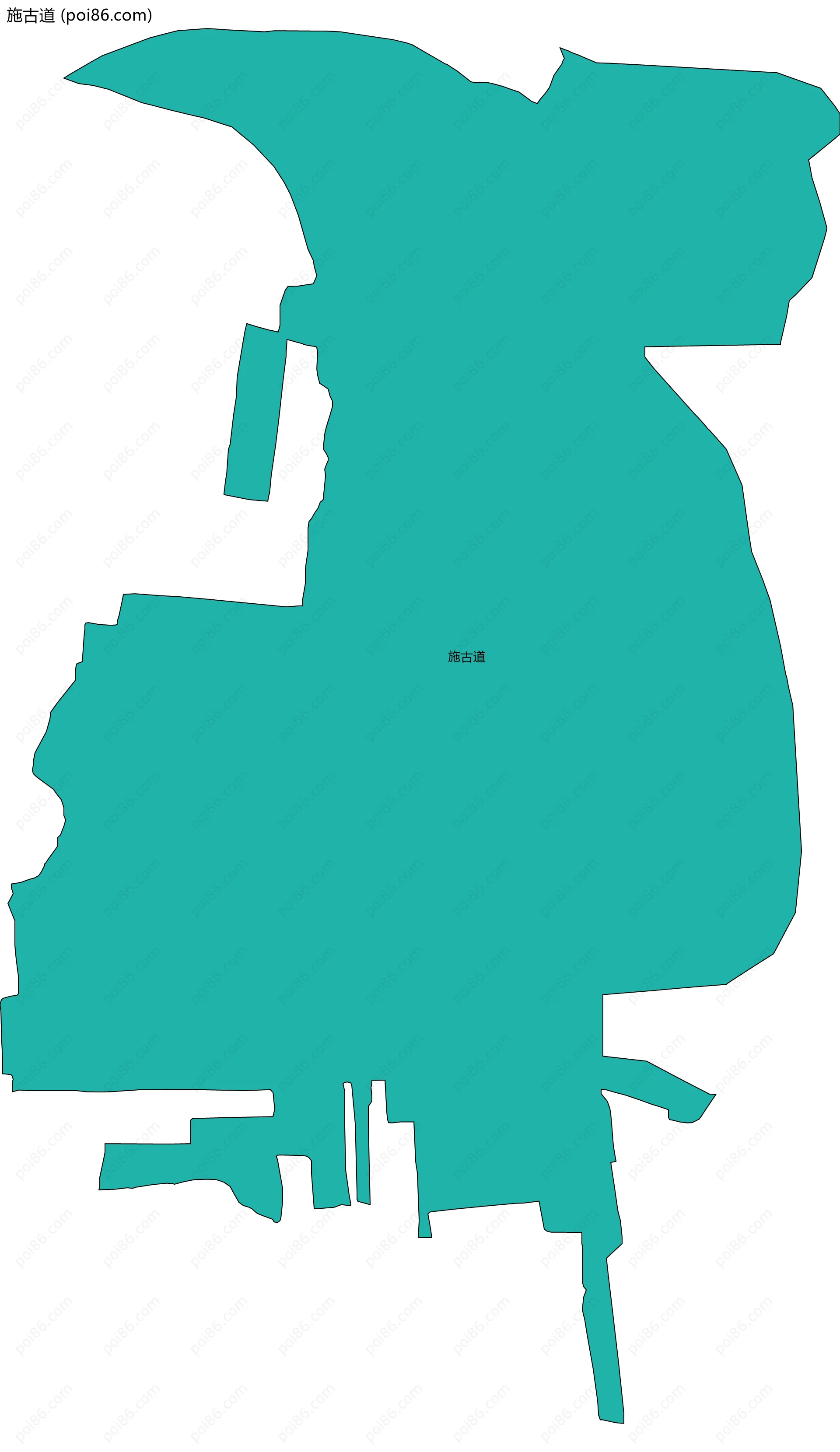 施古道边界地图