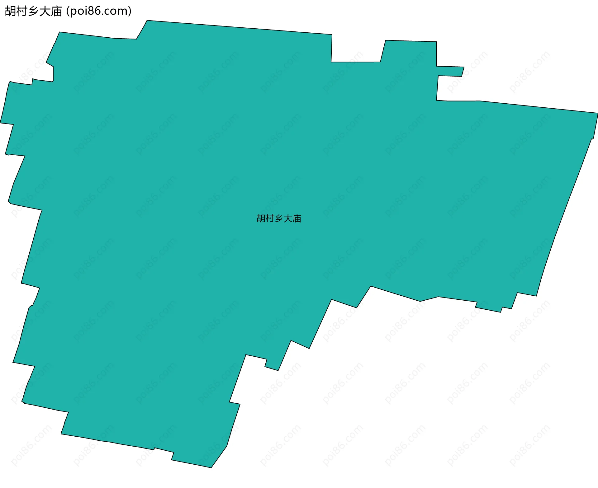 胡村乡大庙边界地图