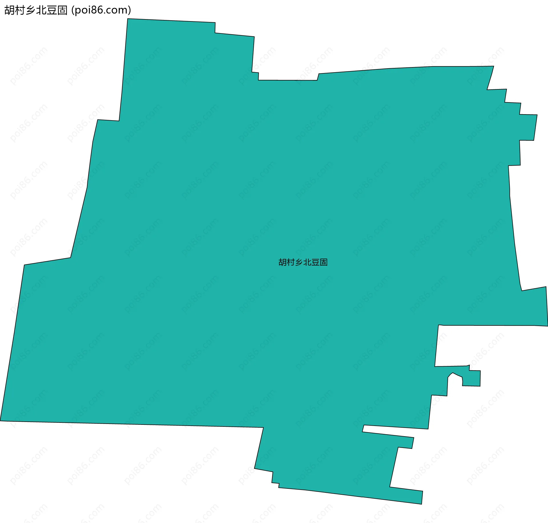 胡村乡北豆固边界地图
