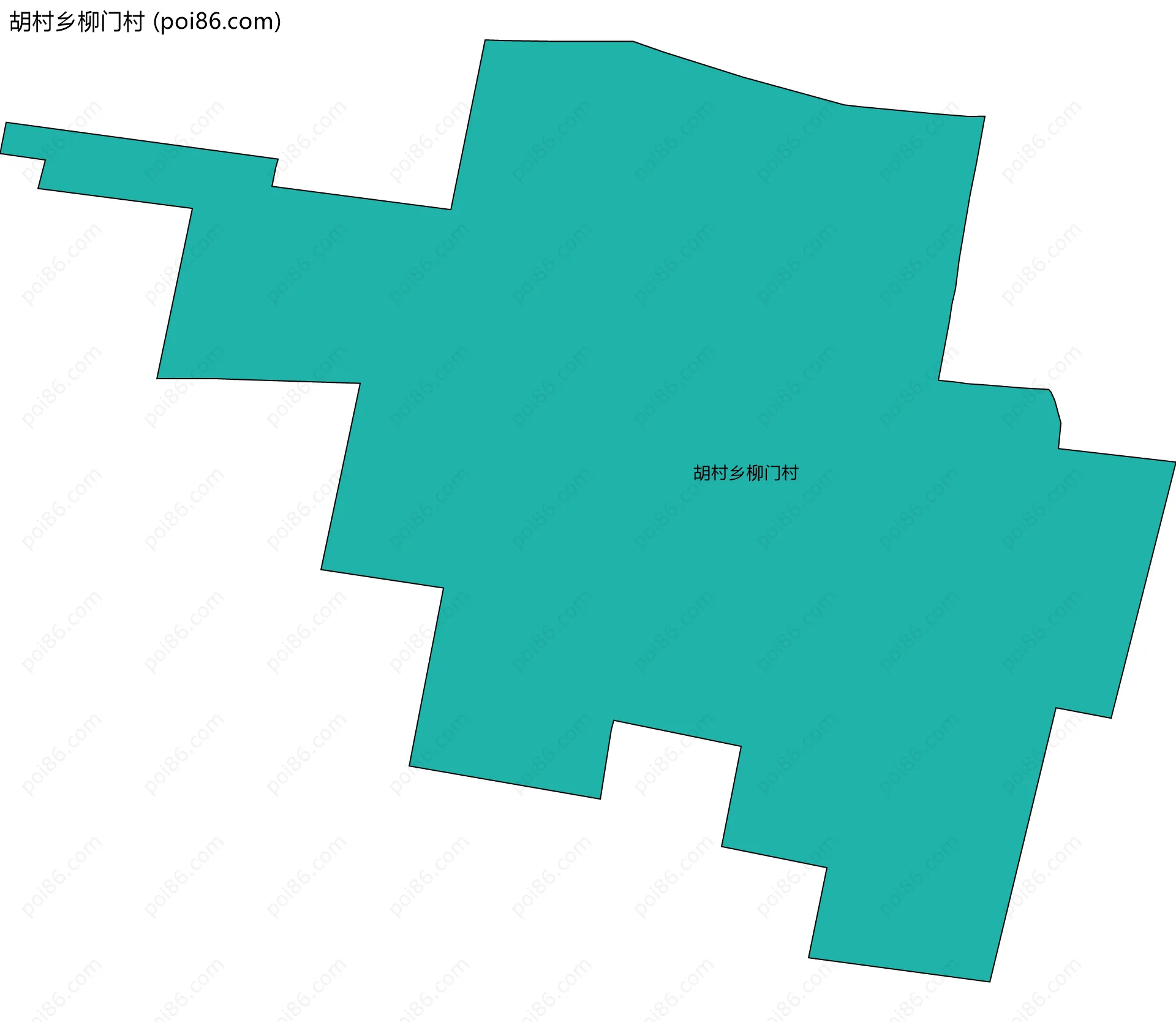 胡村乡柳门村边界地图