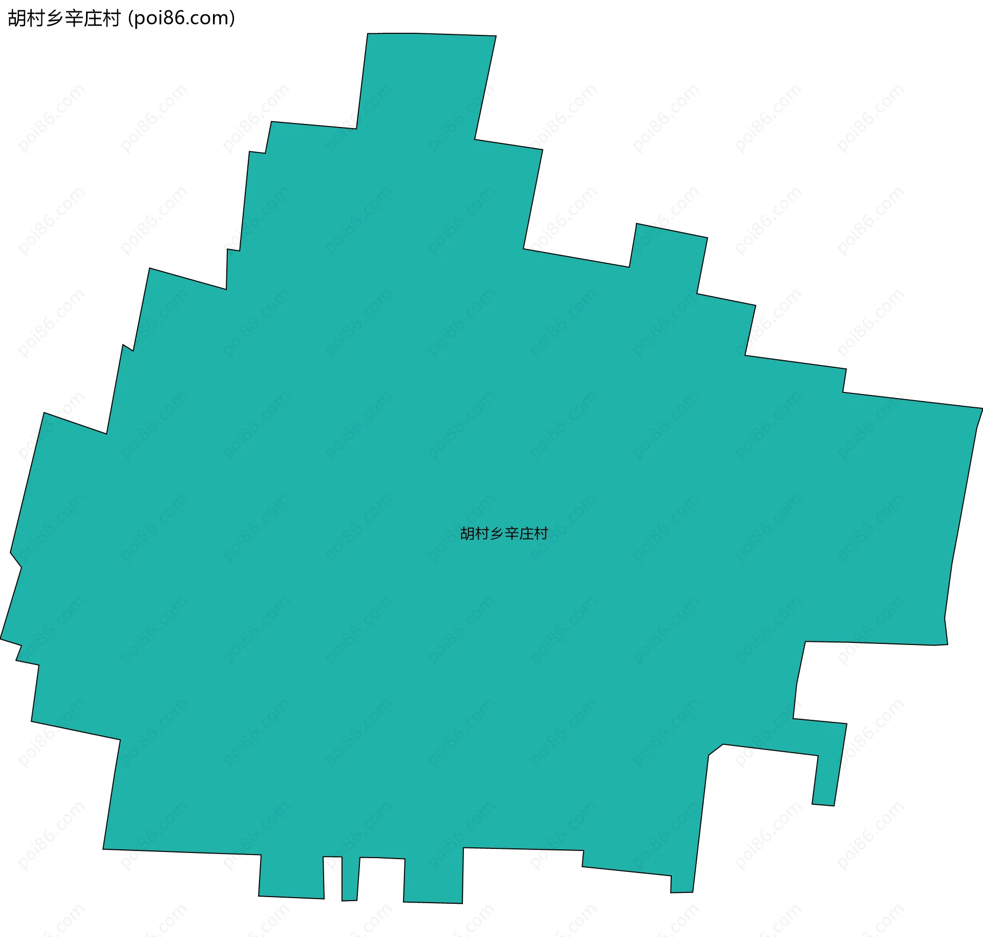 胡村乡辛庄村边界地图