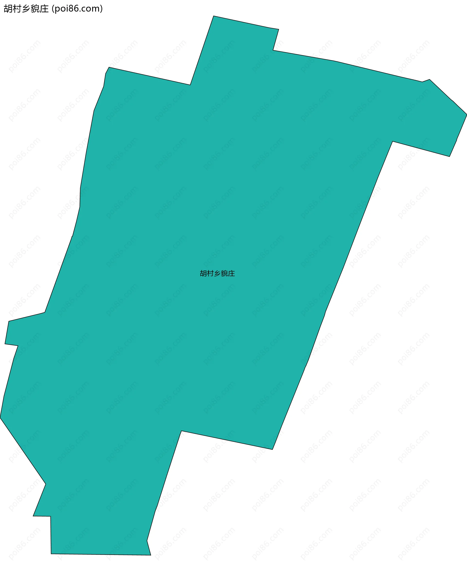 胡村乡貌庄边界地图