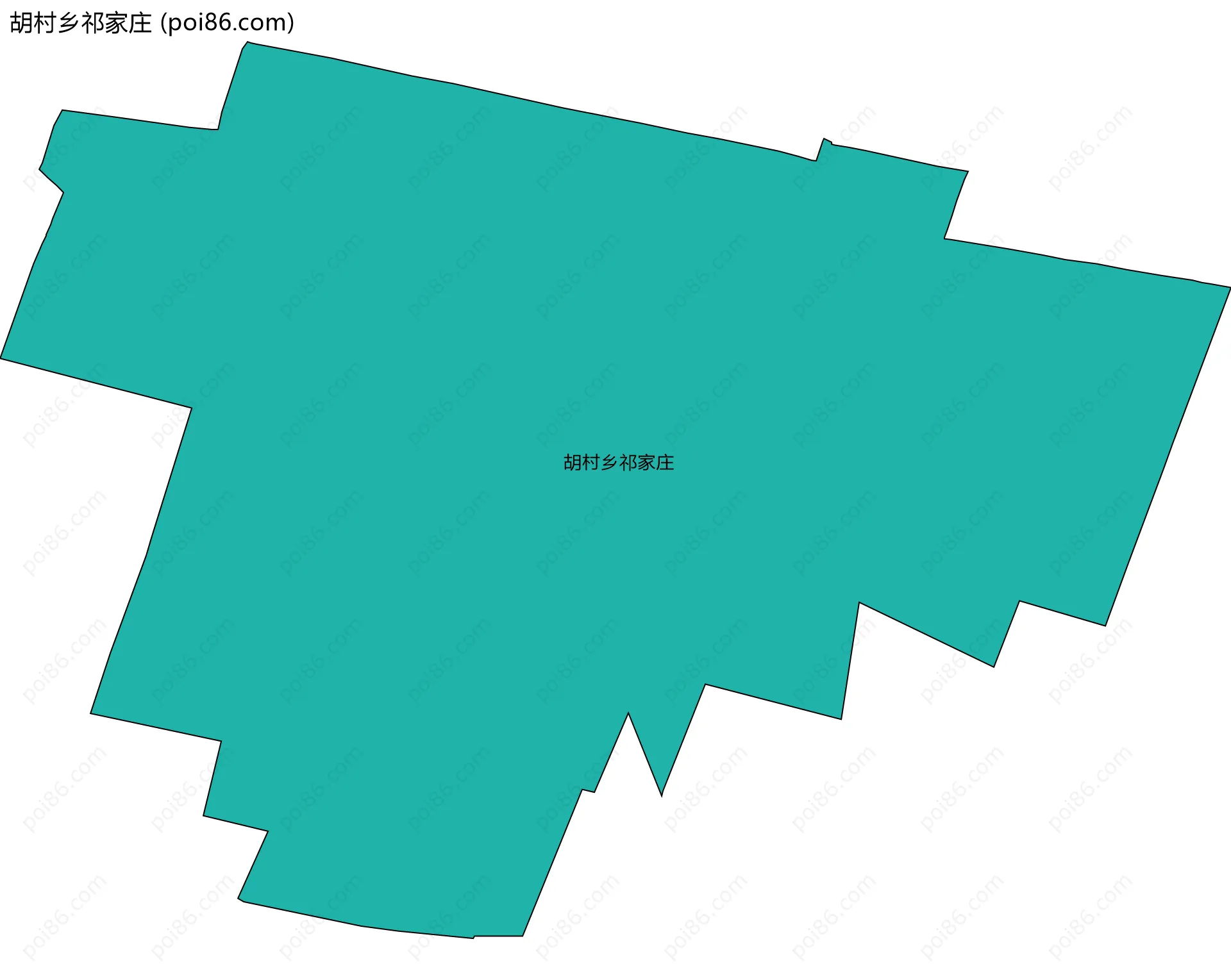 胡村乡祁家庄边界地图
