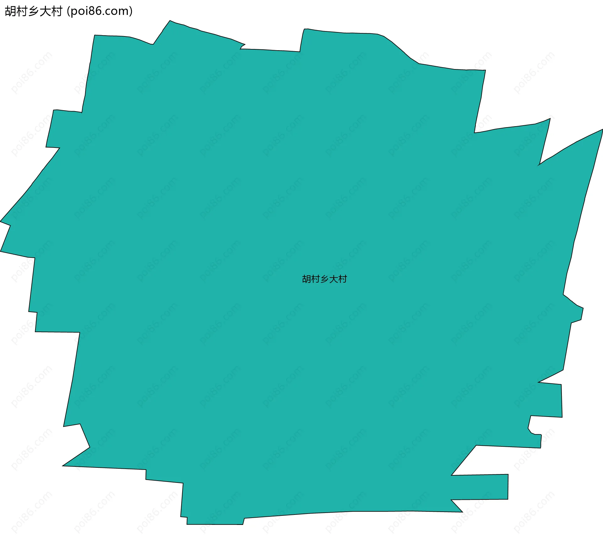 胡村乡大村边界地图