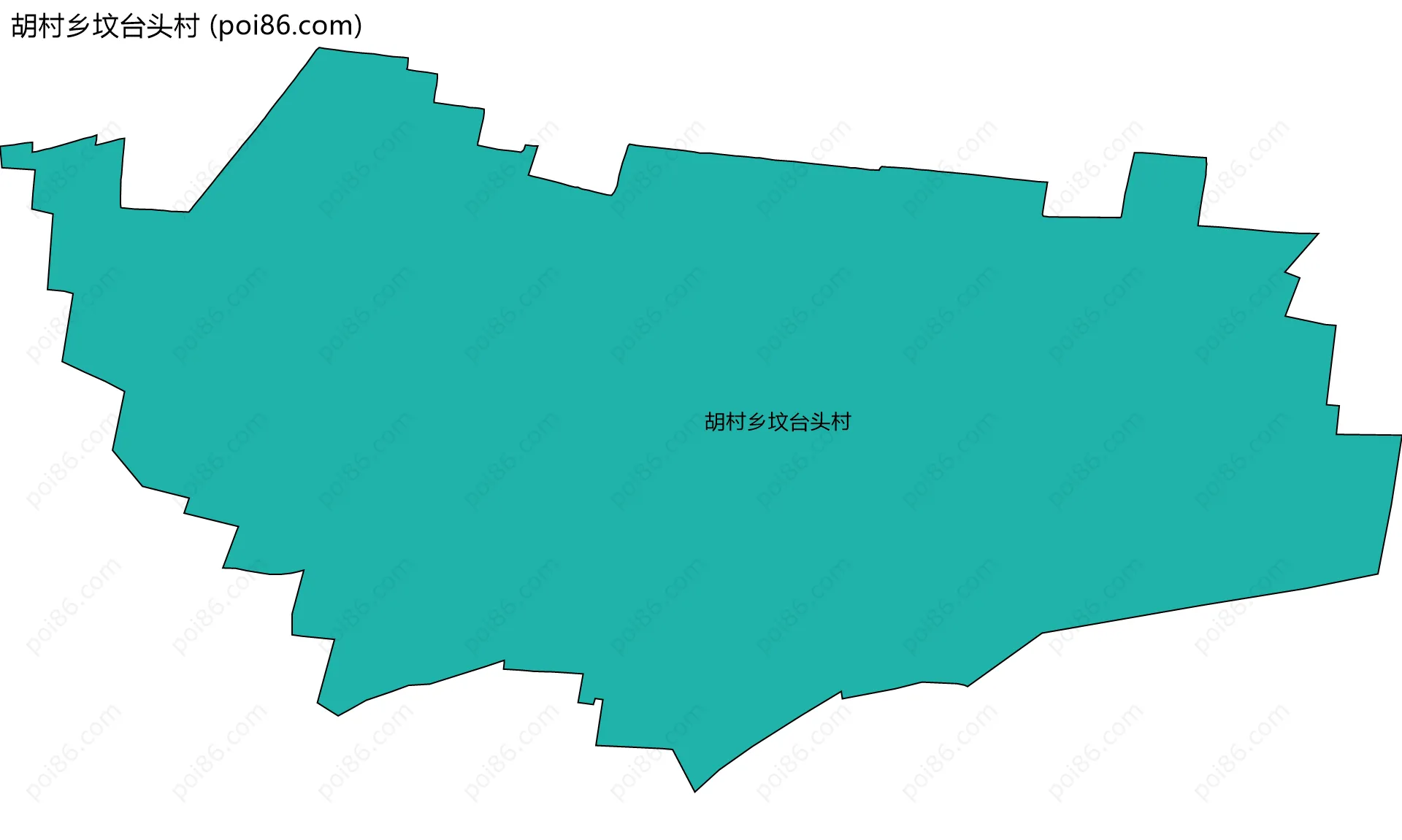 胡村乡坟台头村边界地图