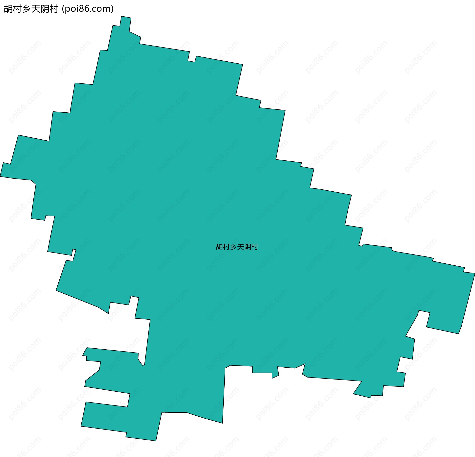 胡村乡天阴村边界地图