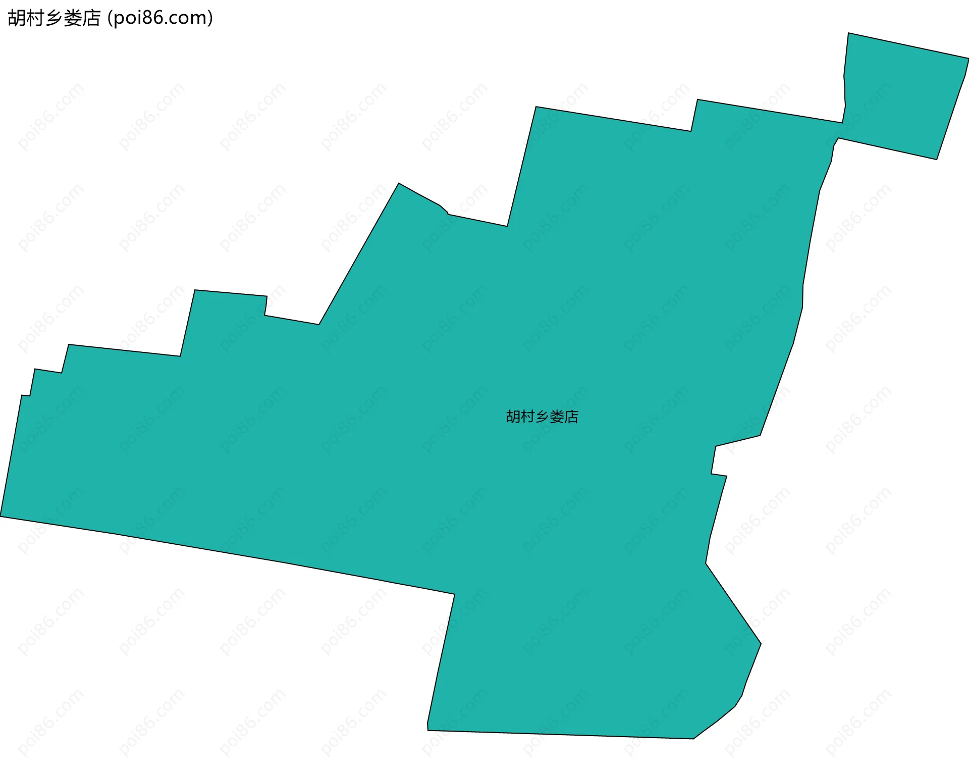 胡村乡娄店边界地图