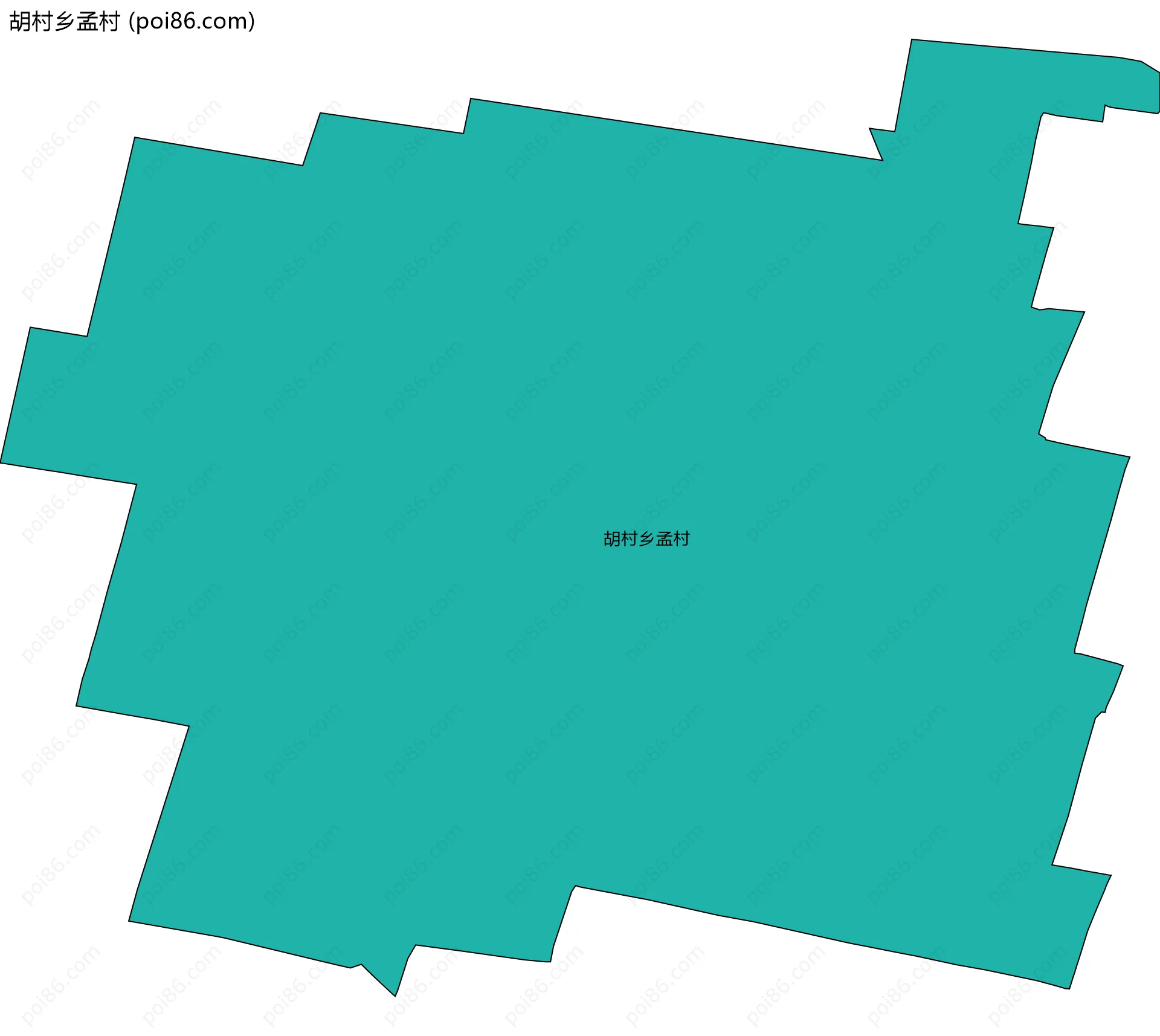 胡村乡孟村边界地图