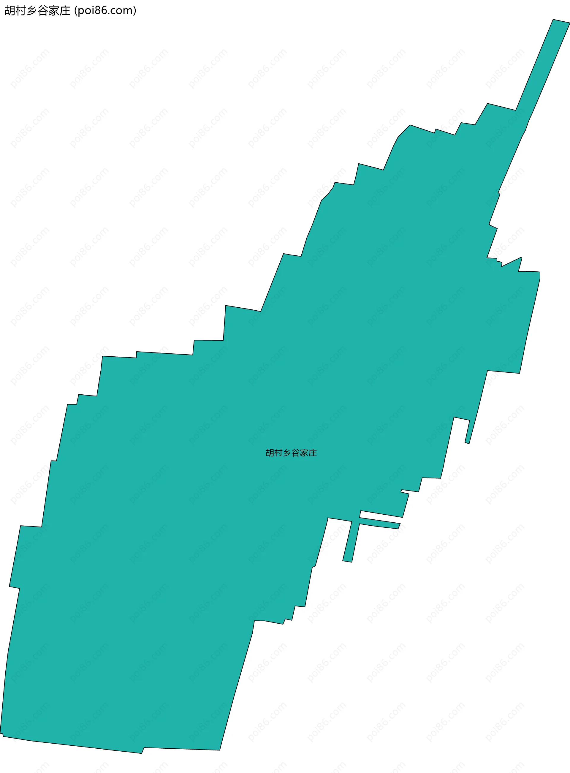 胡村乡谷家庄边界地图