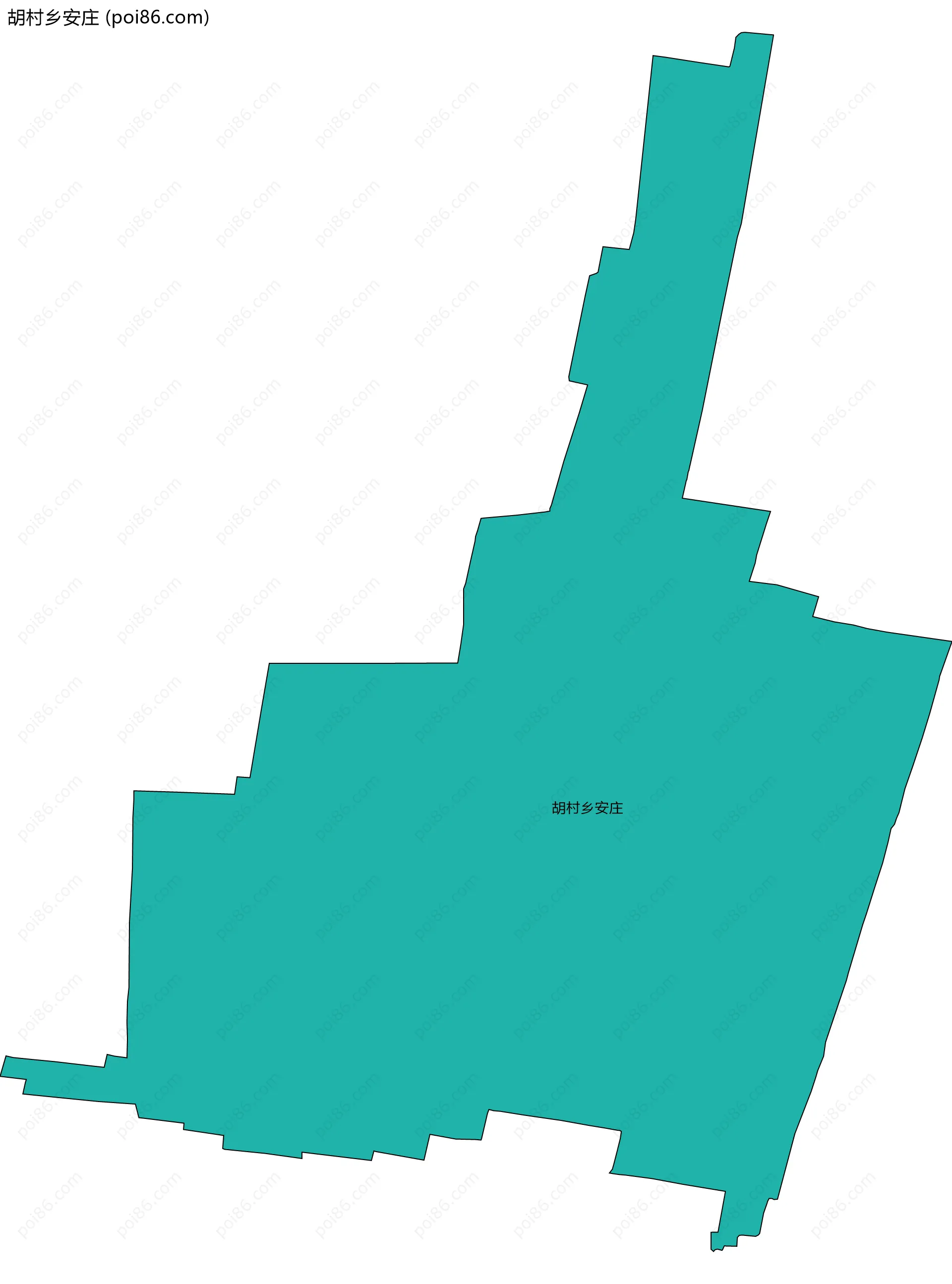 胡村乡安庄边界地图