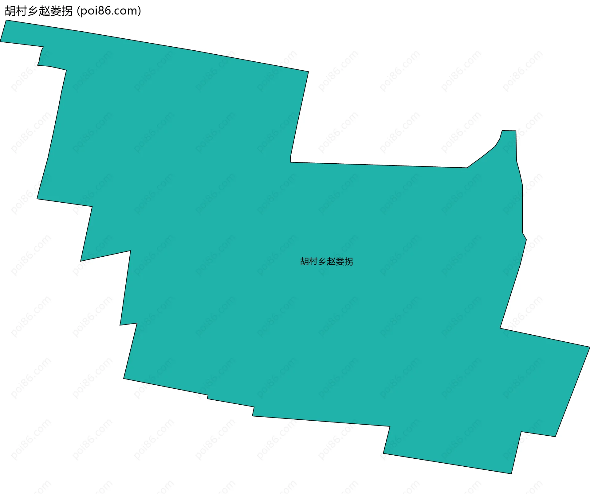 胡村乡赵娄拐边界地图