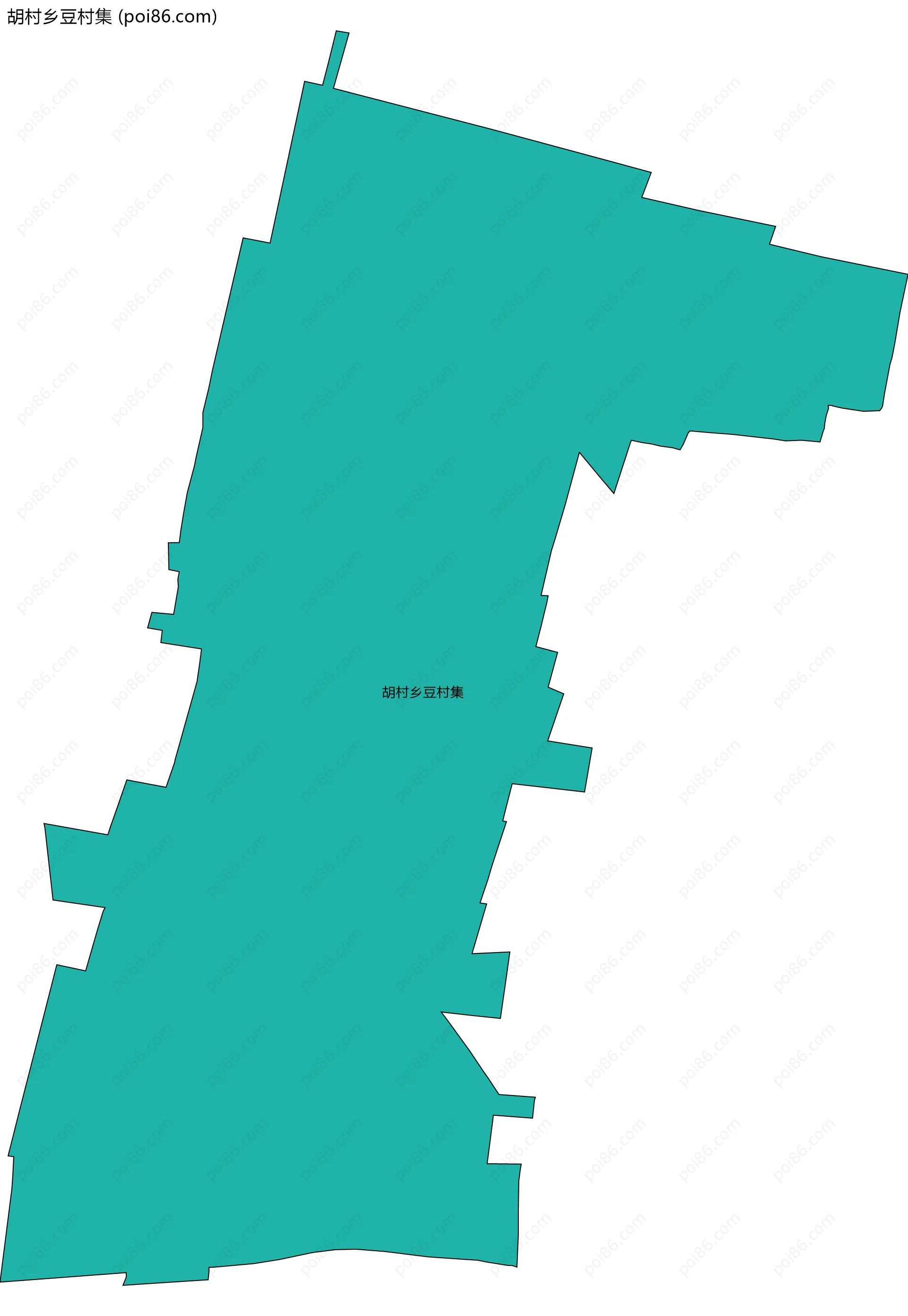 胡村乡豆村集边界地图