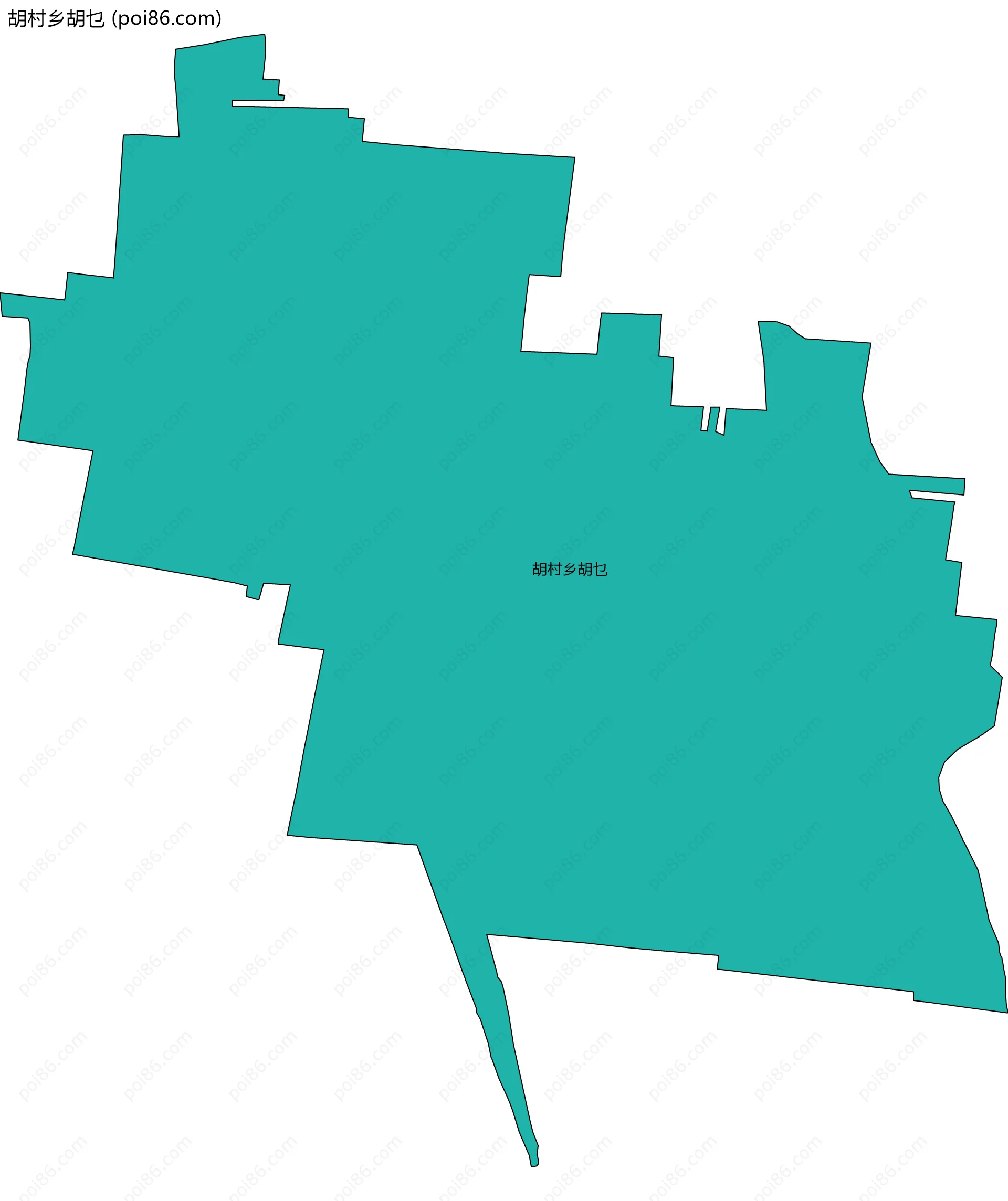 胡村乡胡乜边界地图