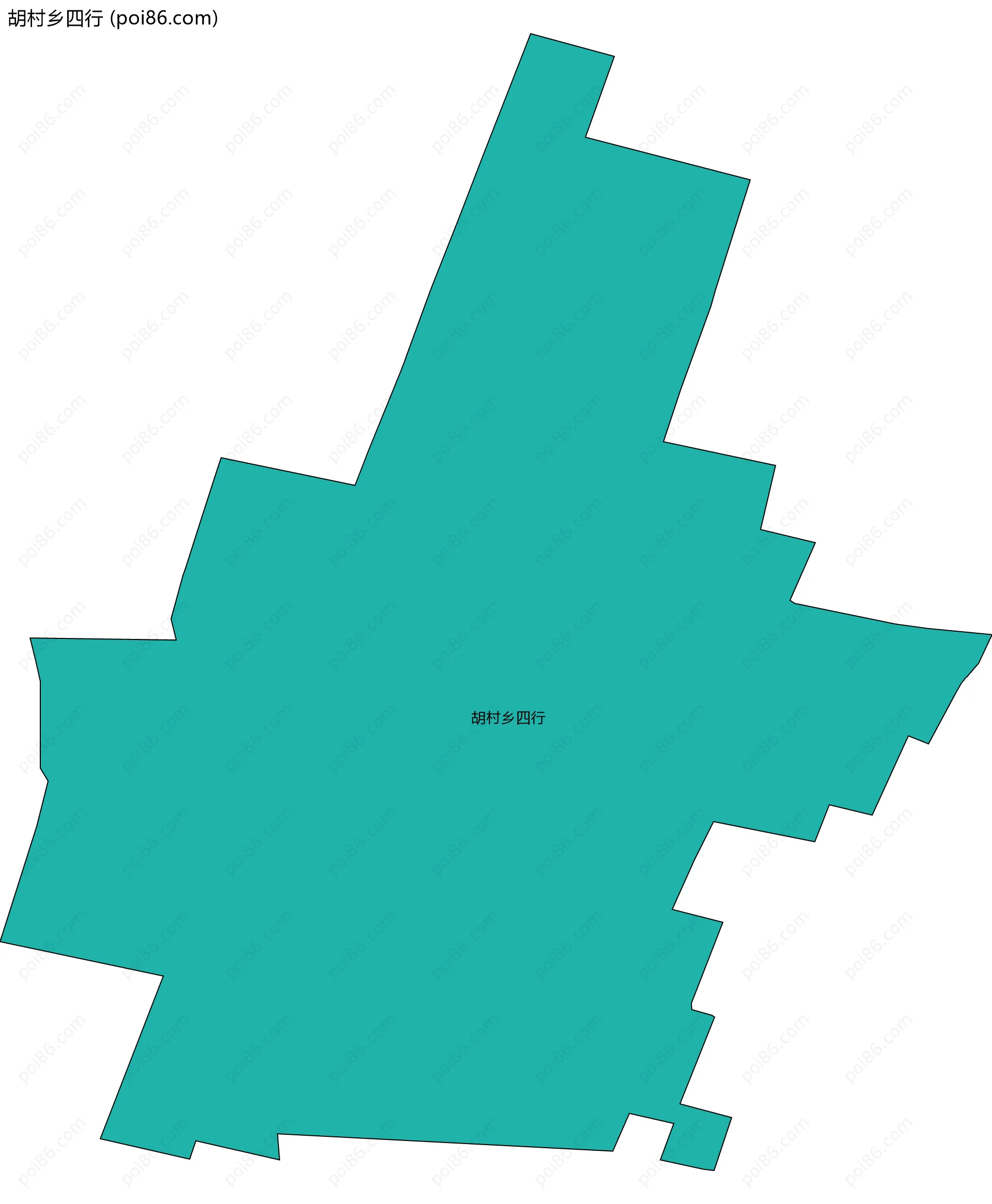 胡村乡四行边界地图
