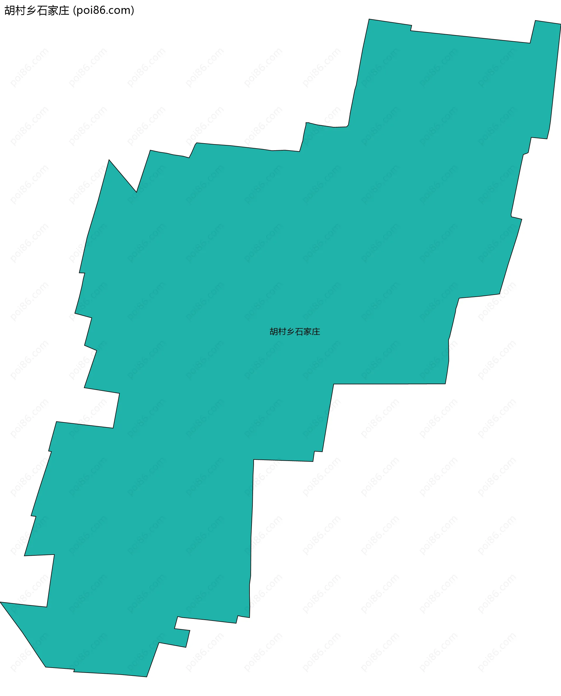 胡村乡石家庄边界地图