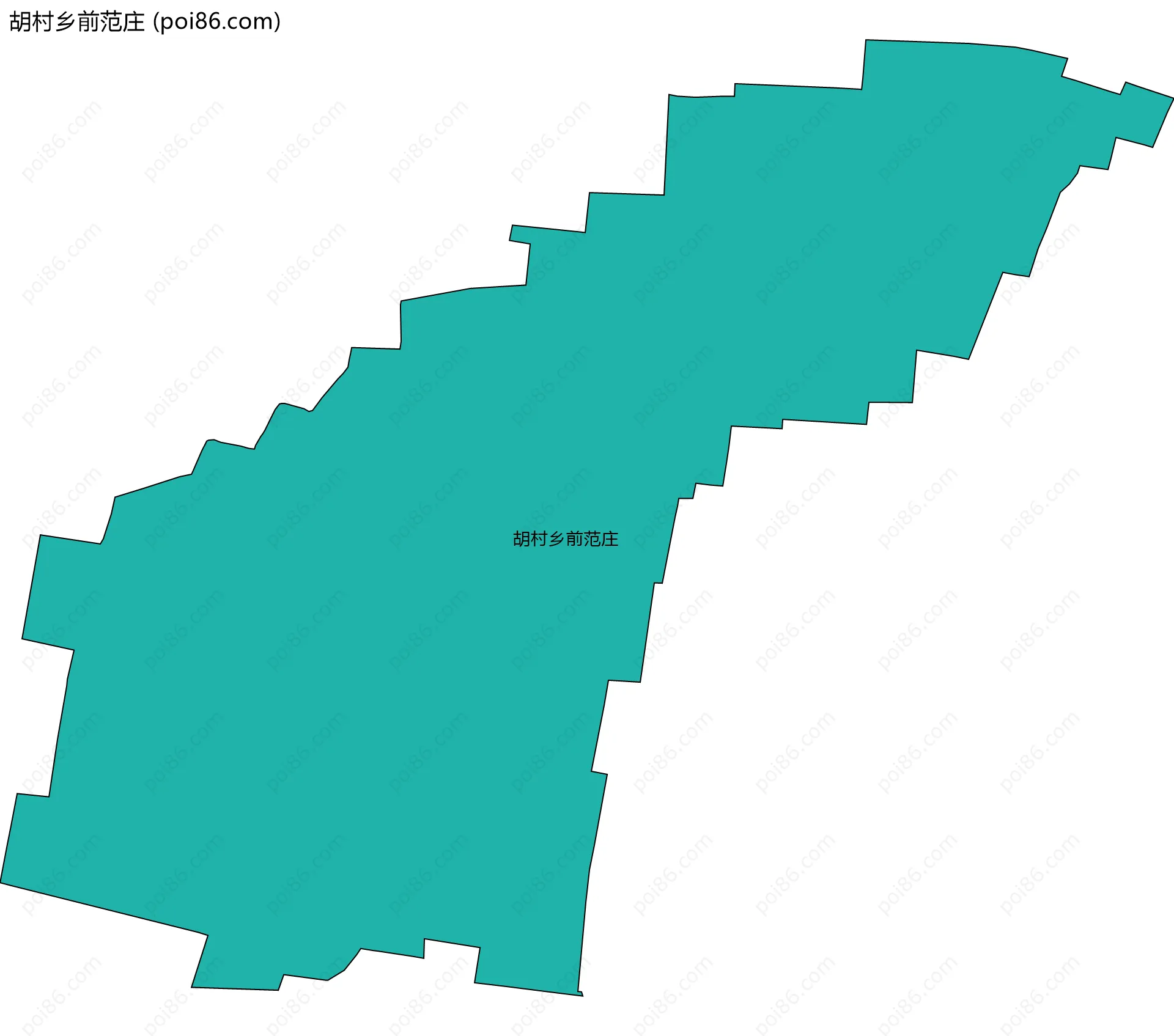 胡村乡前范庄边界地图