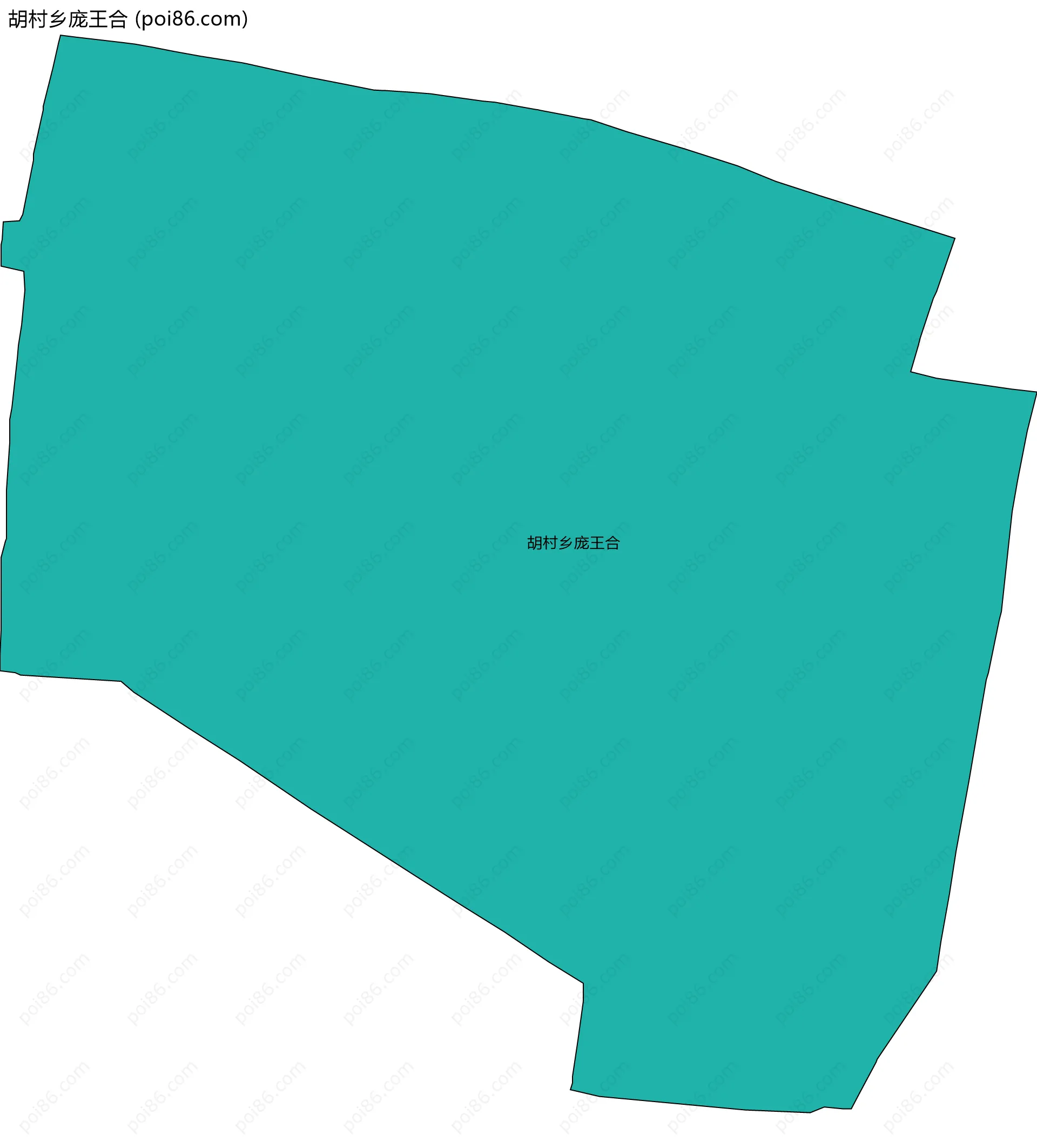 胡村乡庞王合边界地图