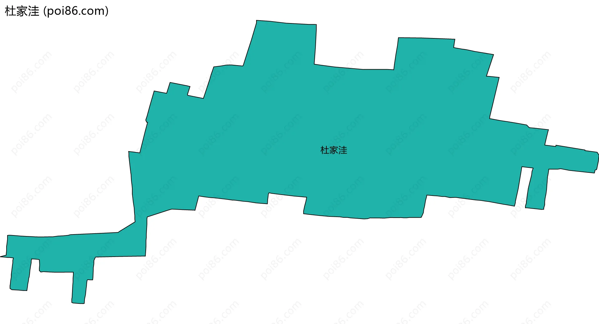 杜家洼边界地图