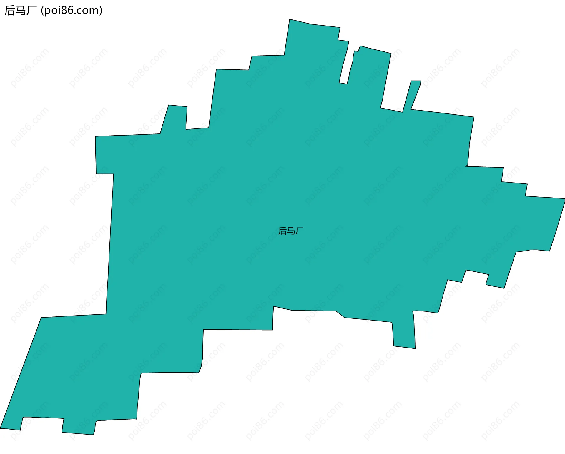 后马厂边界地图