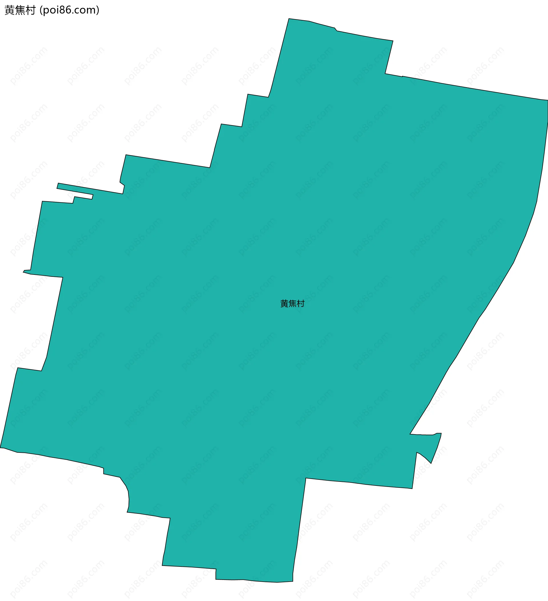 黄焦村边界地图