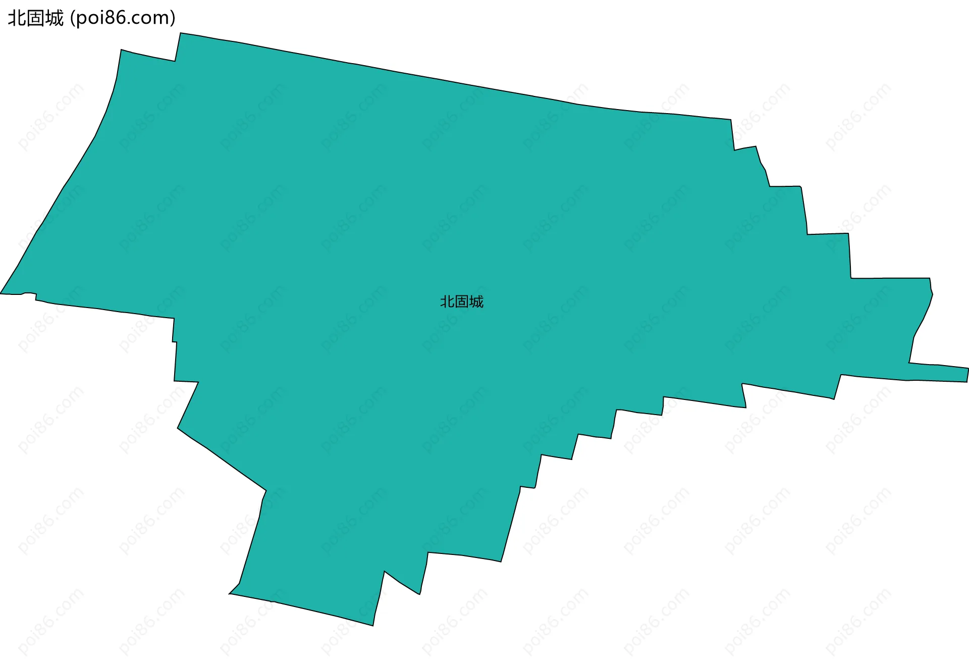 北固城边界地图