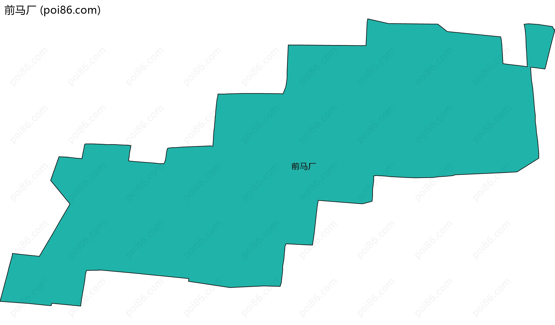 前马厂边界地图