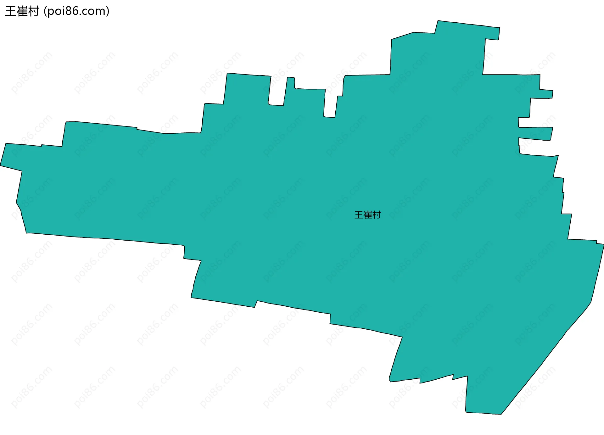 王崔村边界地图