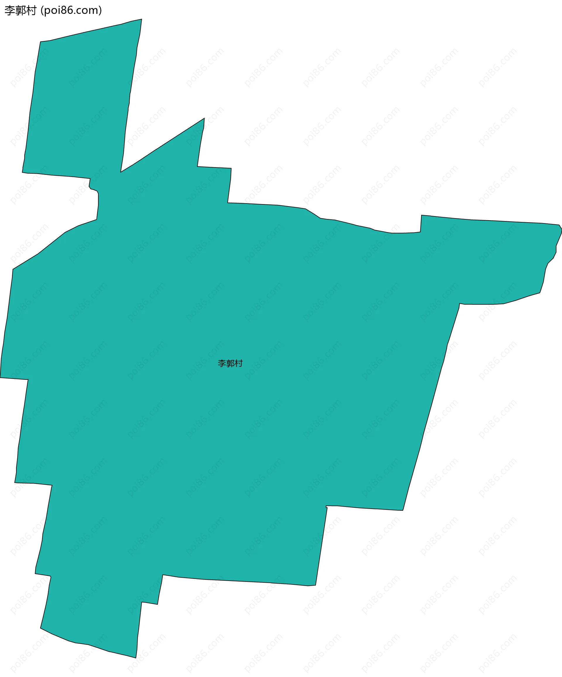 李郭村边界地图