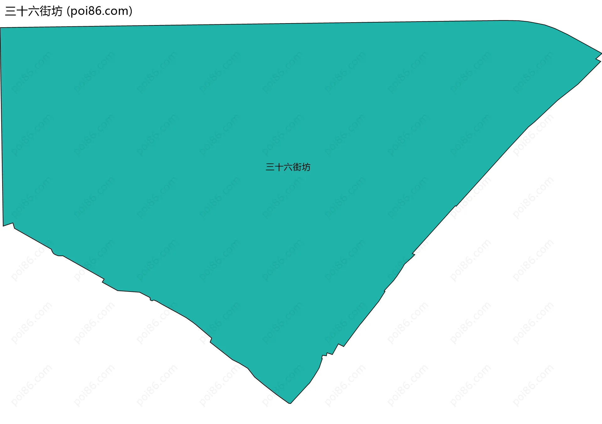 三十六街坊边界地图