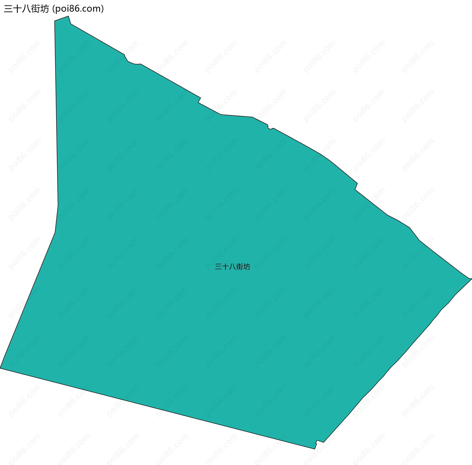 三十八街坊边界地图