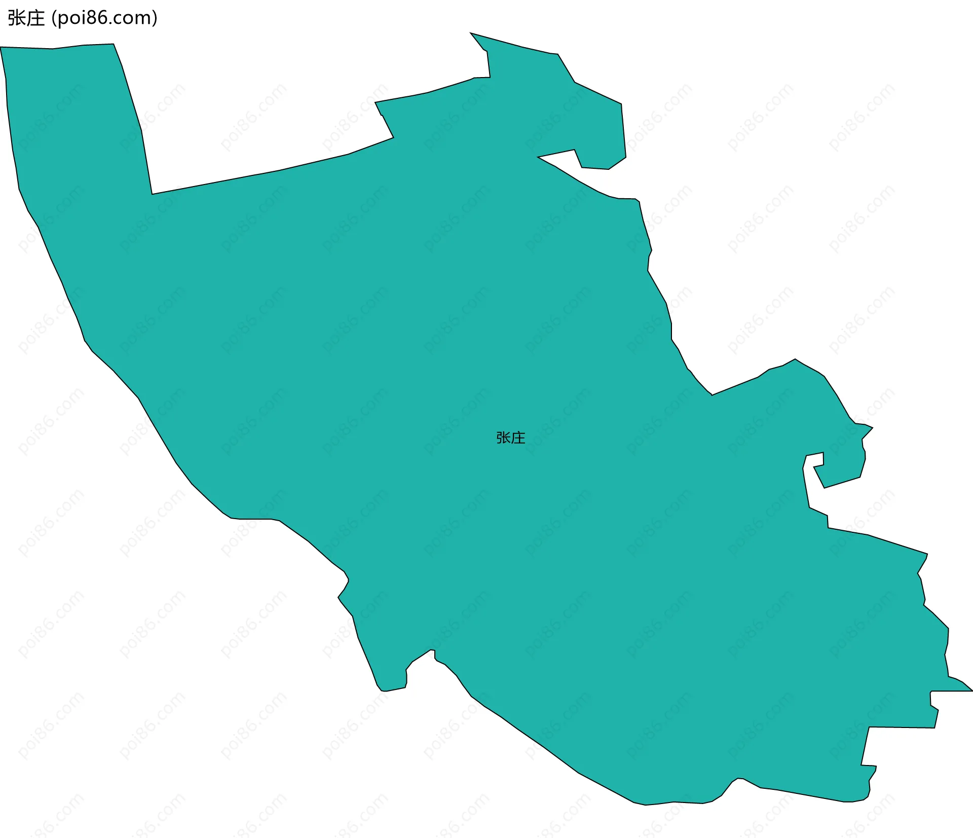张庄边界地图